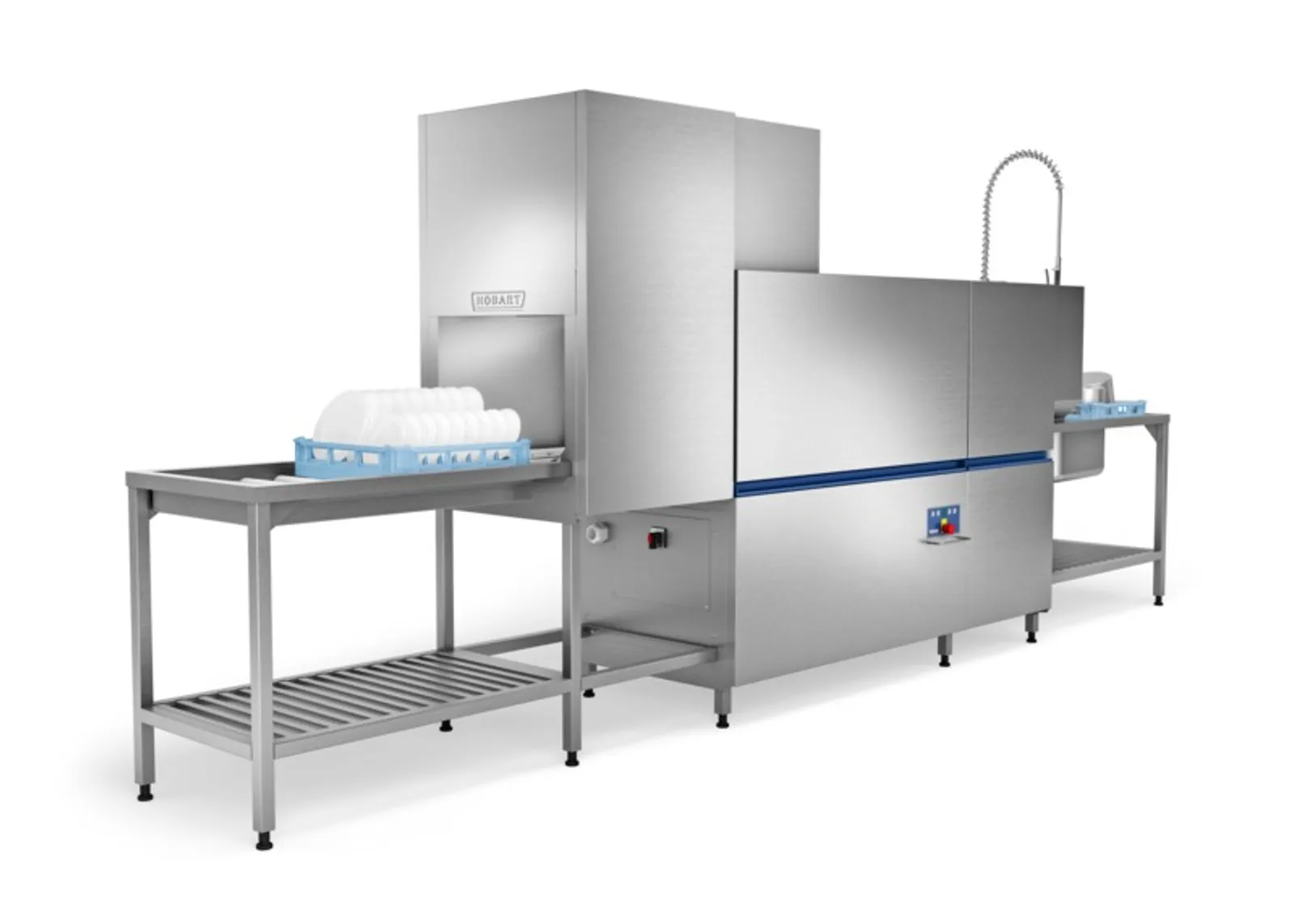 Hobart CS-L-A-90-20 - Conveyor Dishwasher 150/220 Rack per Hour