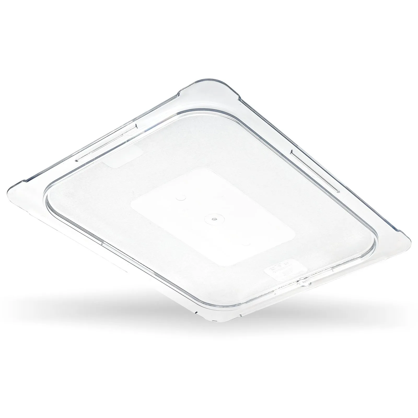 Carlisle 10236U07 - StorPlus Polycarbonate Flat Universal Lid 1/2 Size - Clear