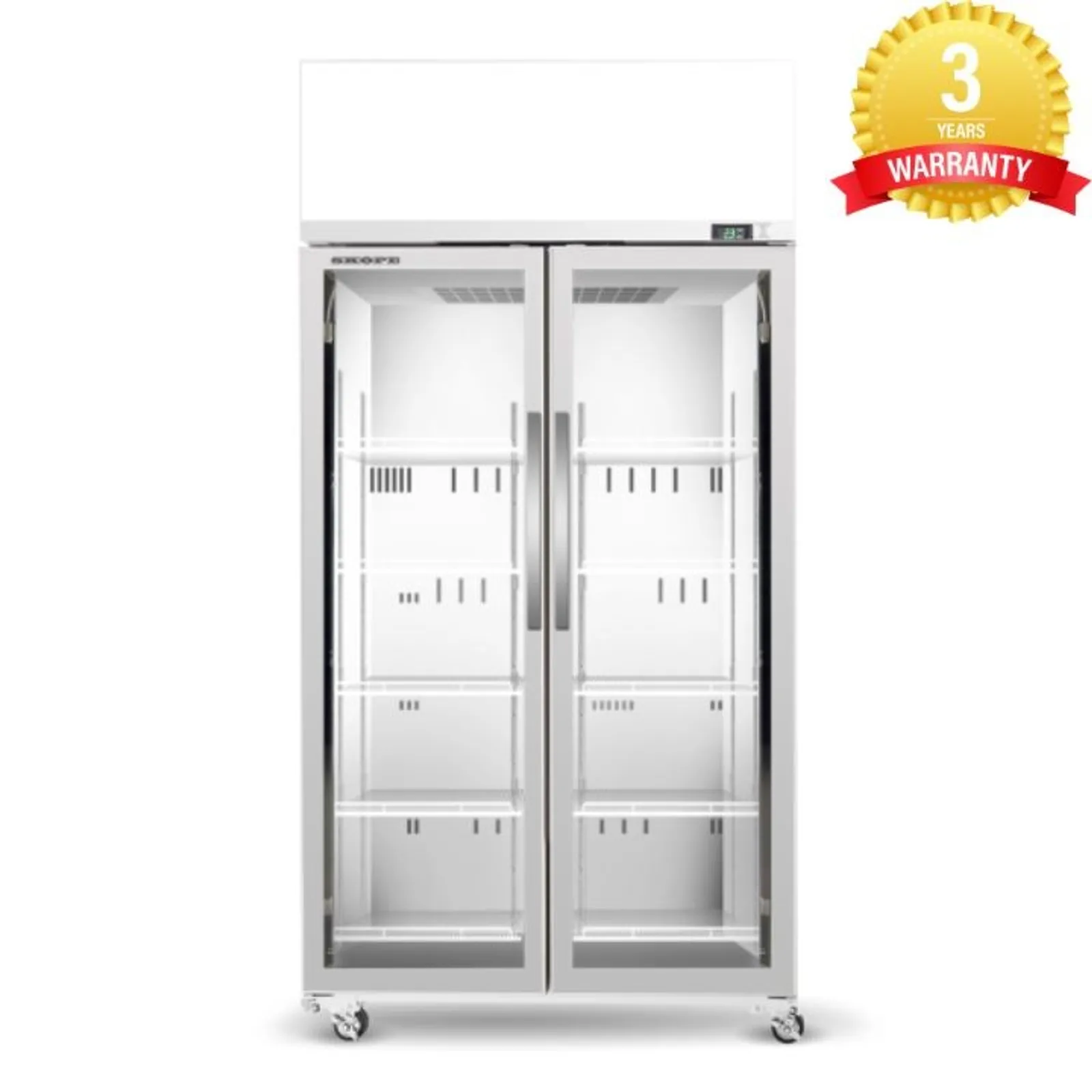 SKOPE TCE1000N EziCore 2 Door Upright Display Fridge