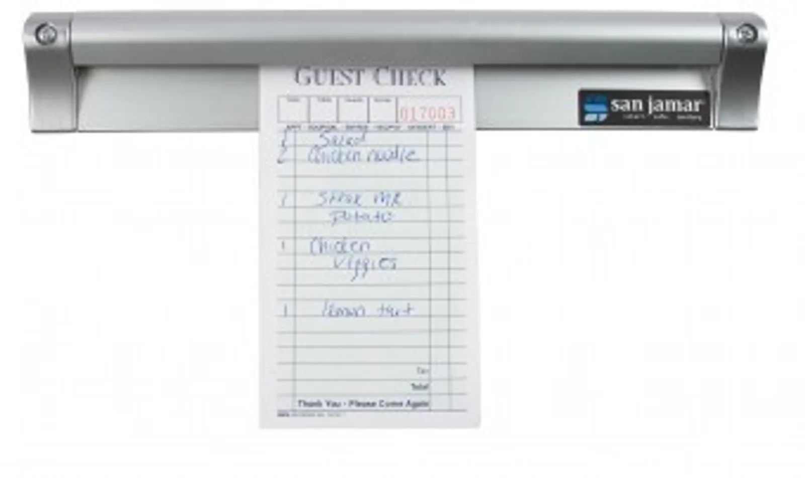 San Jamar CK6518A - Slide Check Rack – Aluminium 460mm