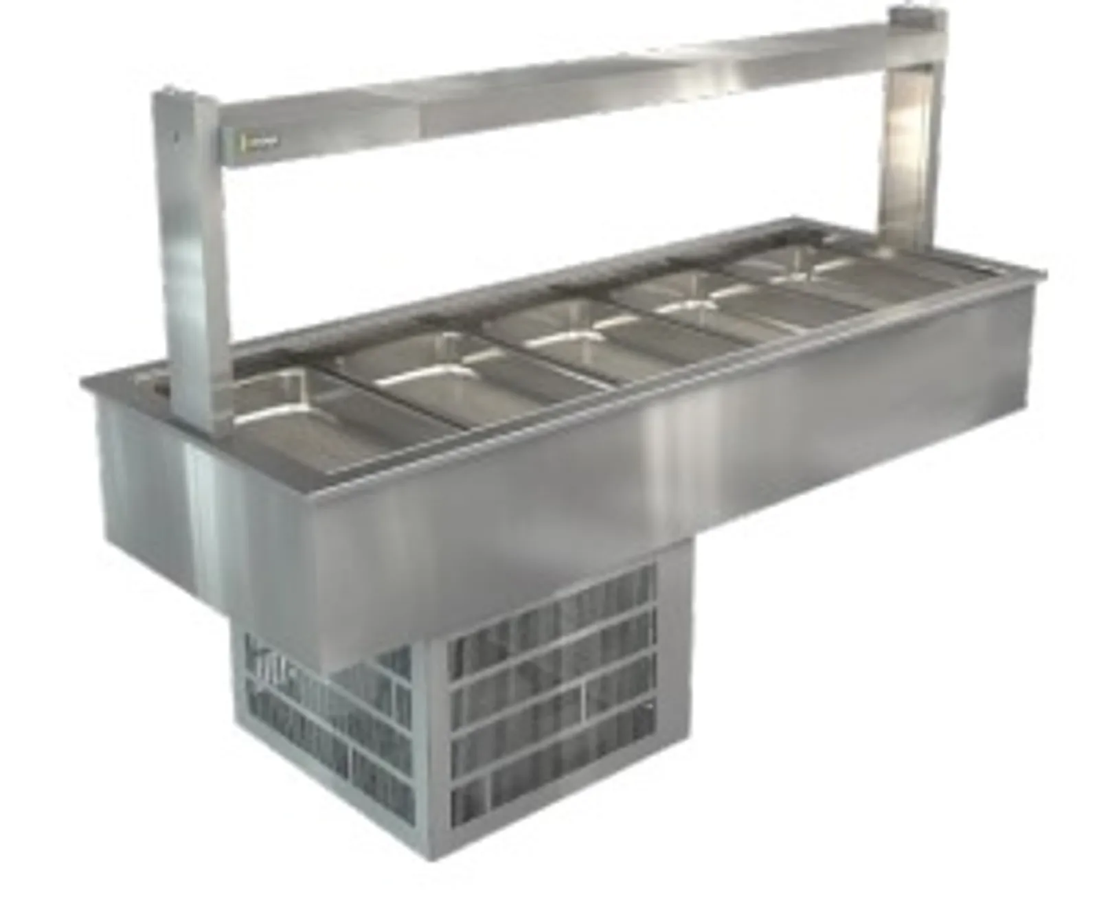 Cossiga LSRF5 - Chilled Well - Gantry Only with No Glass 1825mm