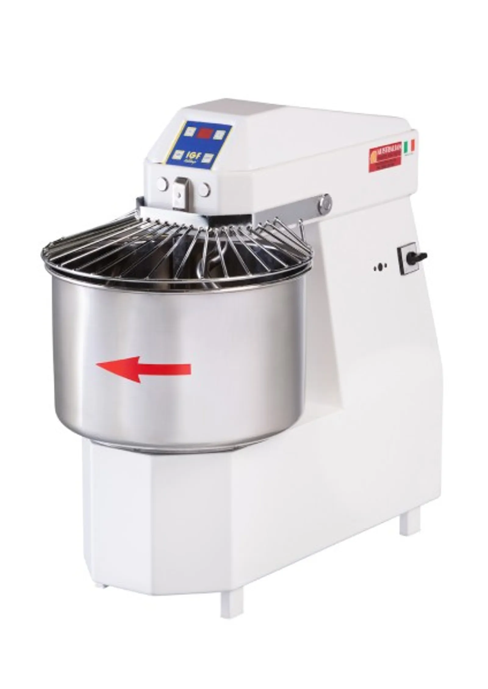 IGF 2200 S25T - Fixed Head Spiral Mixer with Timer 33L