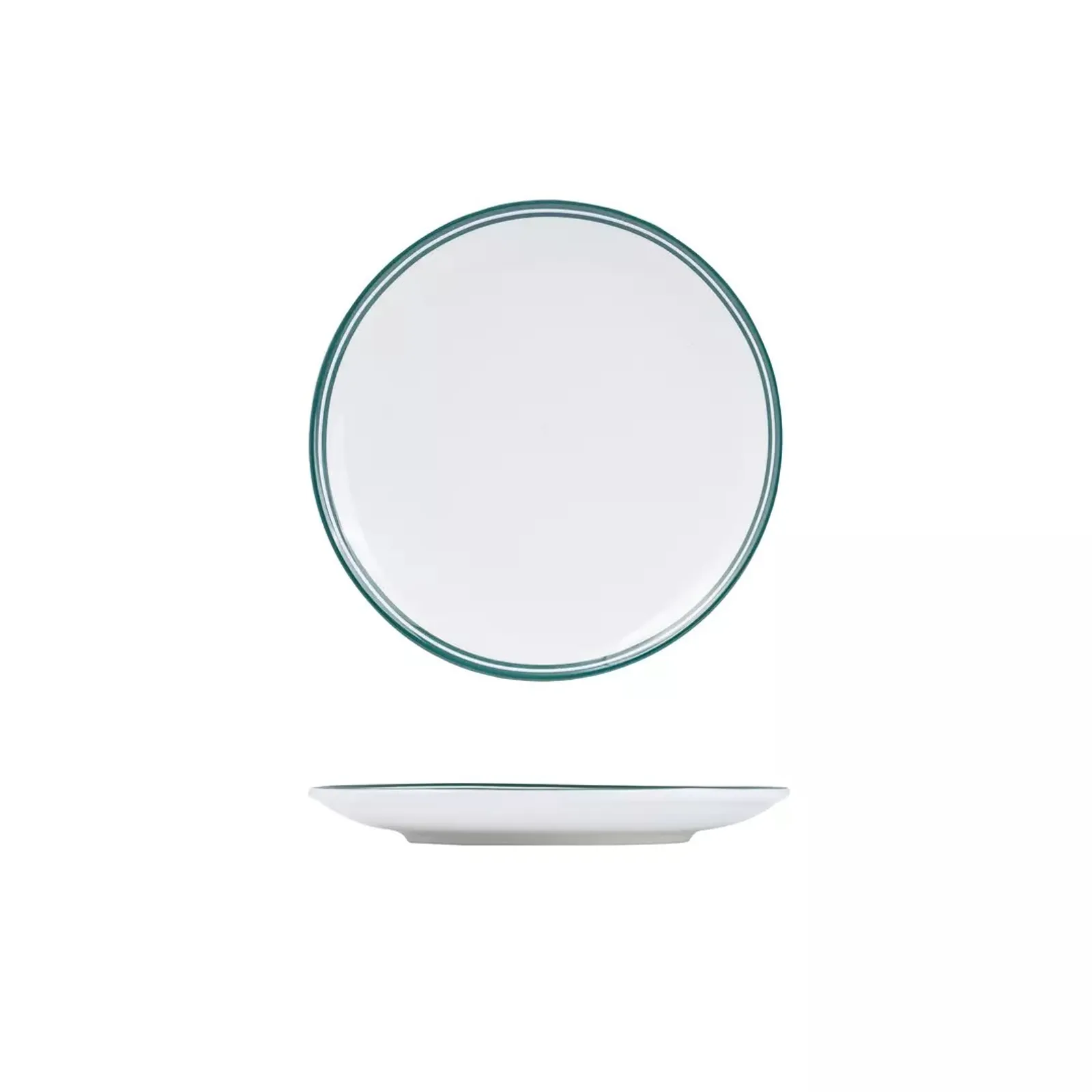 Rak Porcelain NPR21-G Nano Cru Green - Round Coupe Plate 210mm