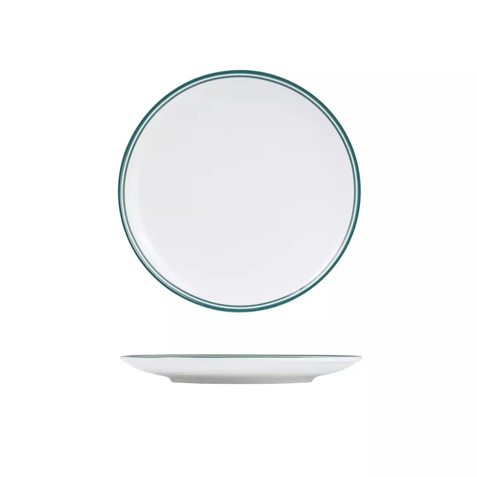 Rak Porcelain NPR24-G Nano Cru Green - Round Coupe Plate 240mm