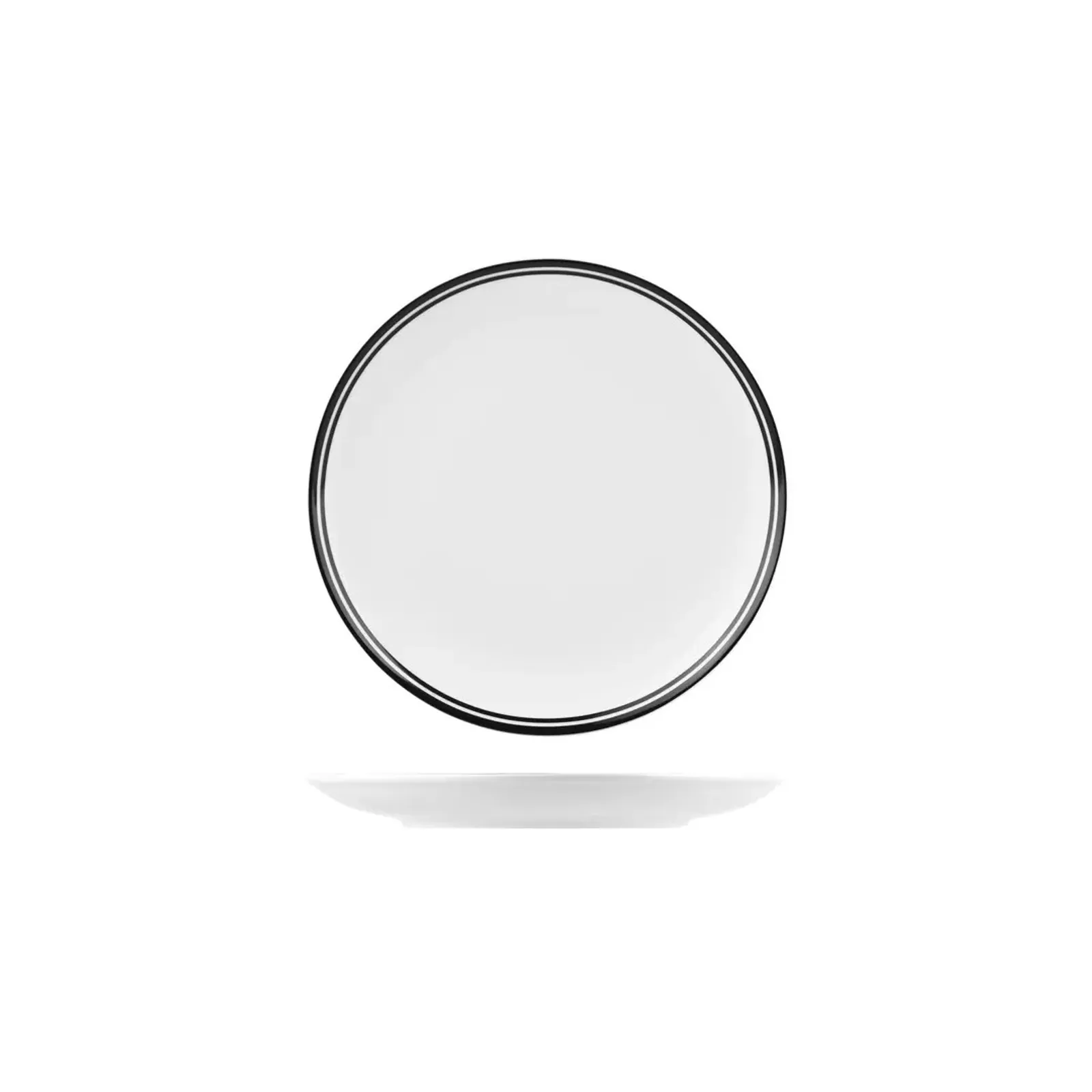 Rak Porcelain NPR21-BK Nano Cru Black - Round Coupe Plate 210mm