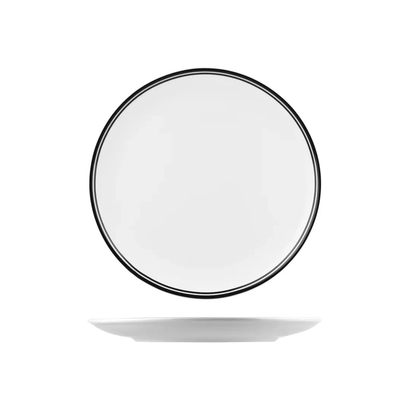 Rak Porcelain NPR29-BK Nano Cru Black - Round Coupe Plate 290mm
