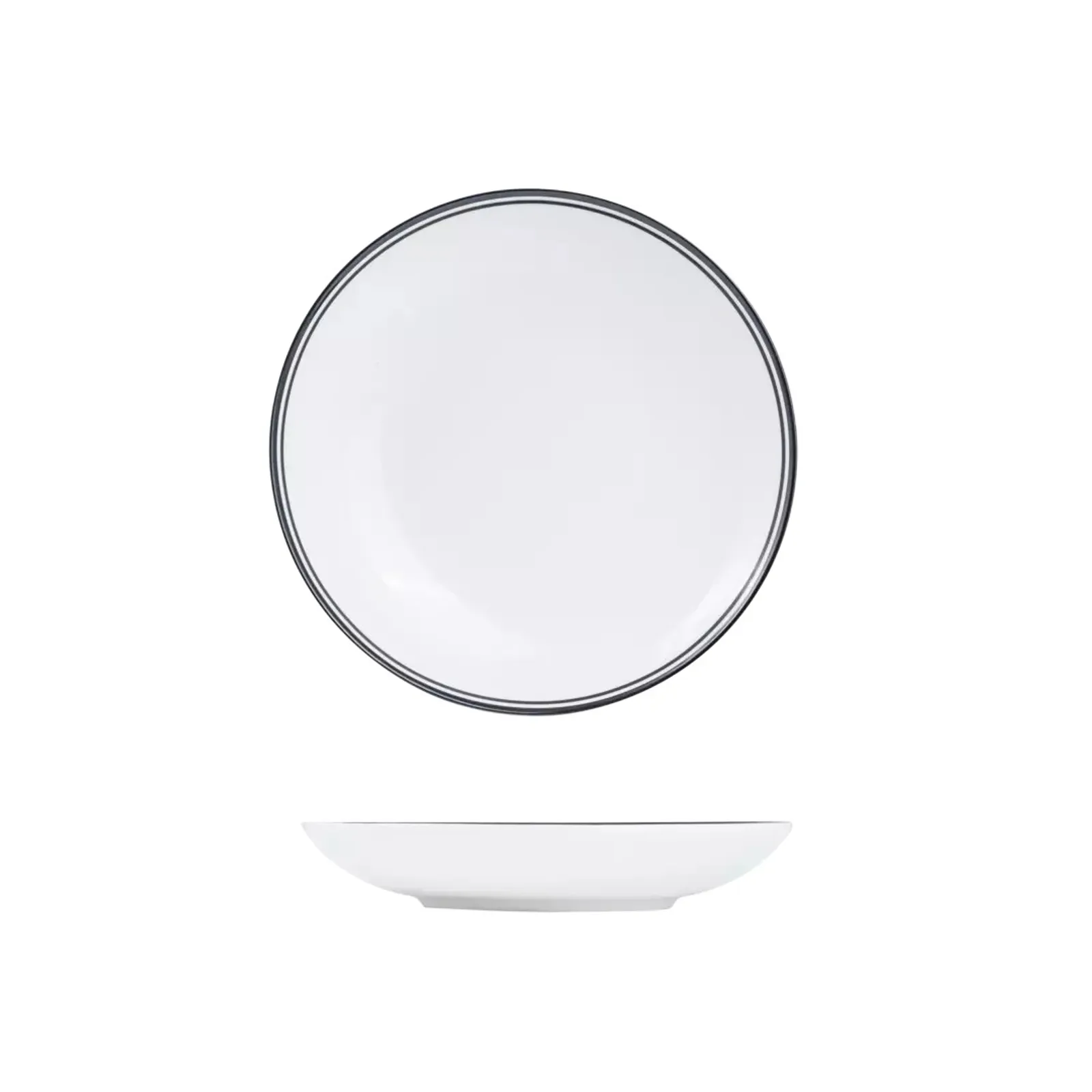 Rak Porcelain NDP23-BK Nano Cru Black - Round Bowl 230mm