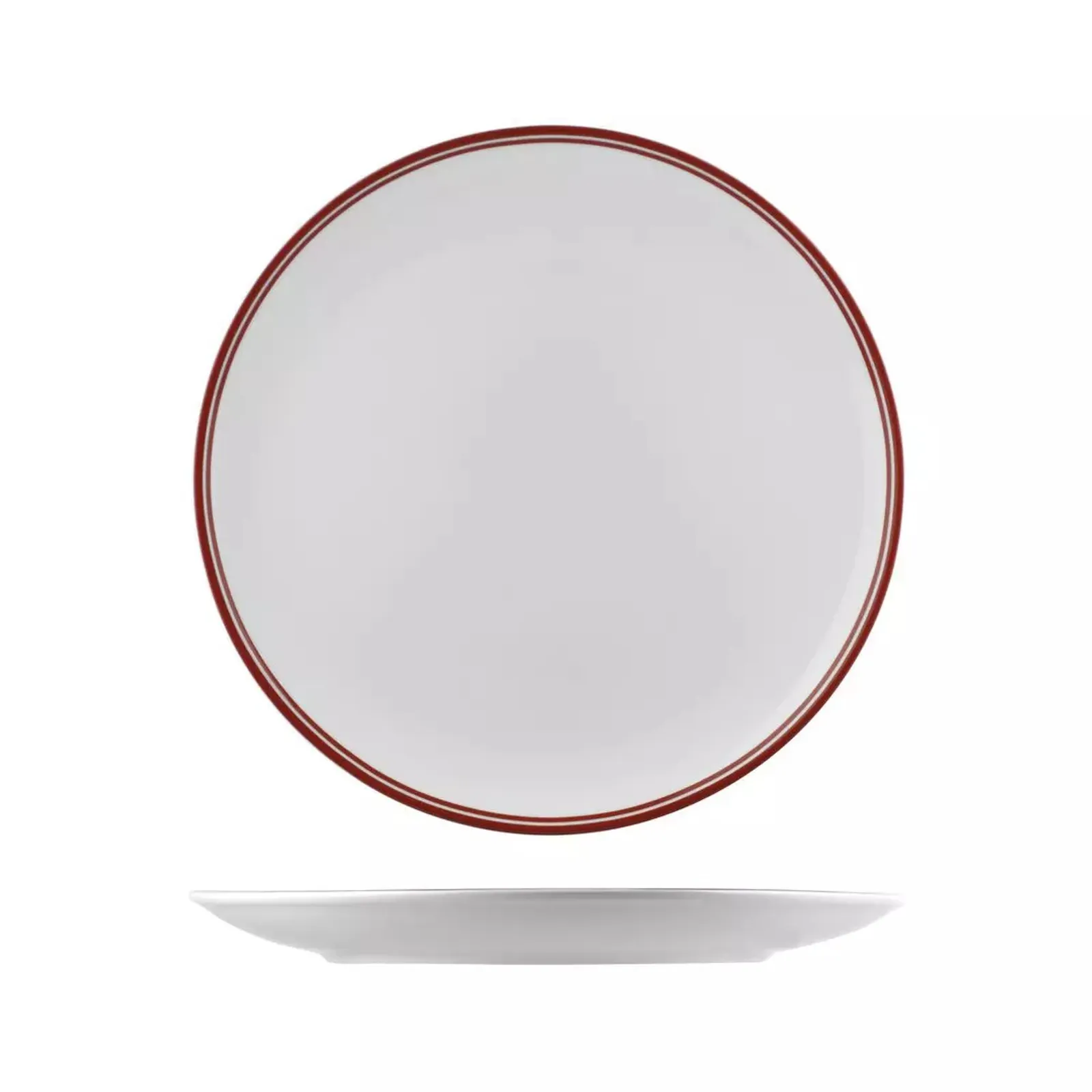 Rak Porcelain NPR31-R Nano Cru Red - Round Coupe Plate 310mm