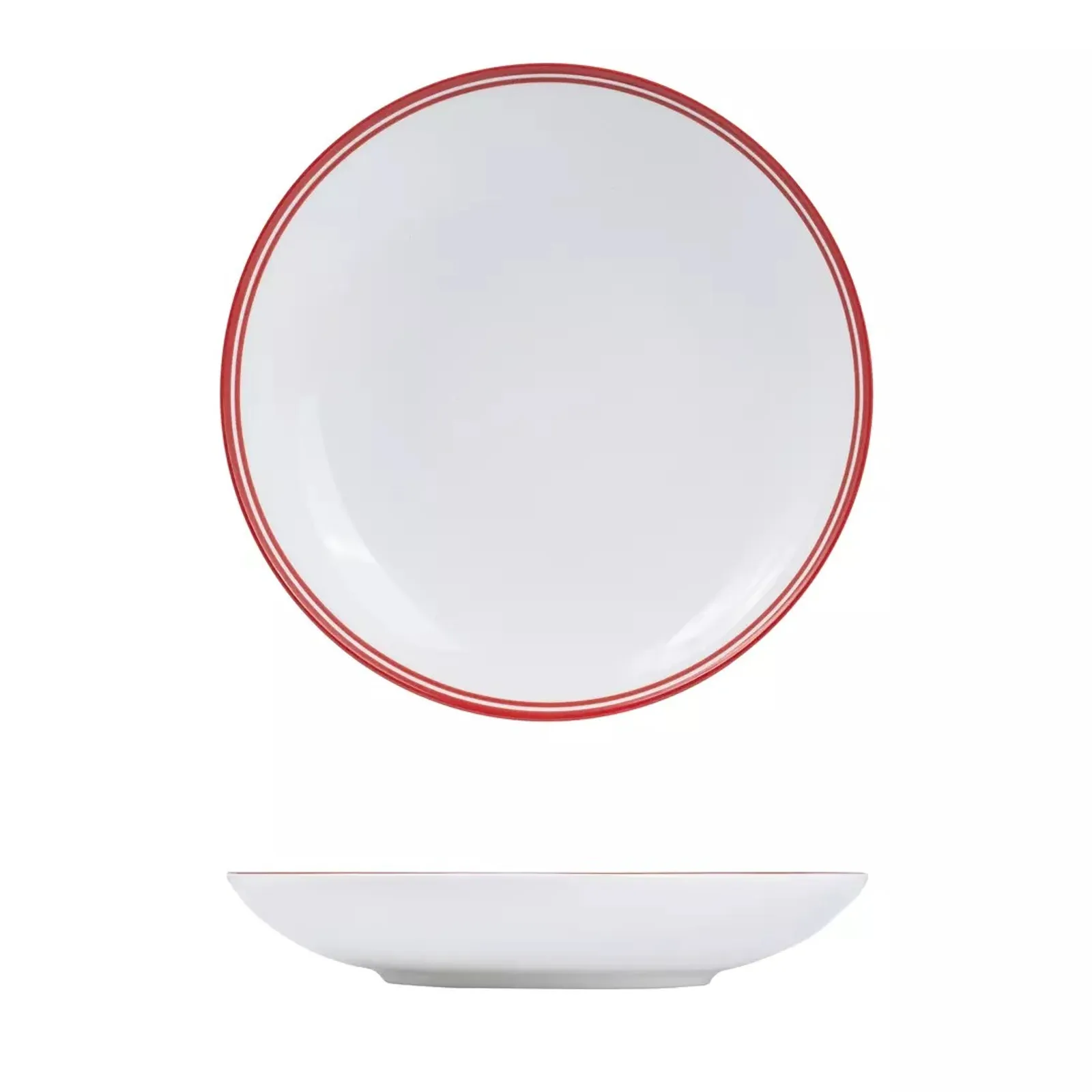 Rak Porcelain NDC26-R Nano Cru Red - Round Coupe Bowl 260mm