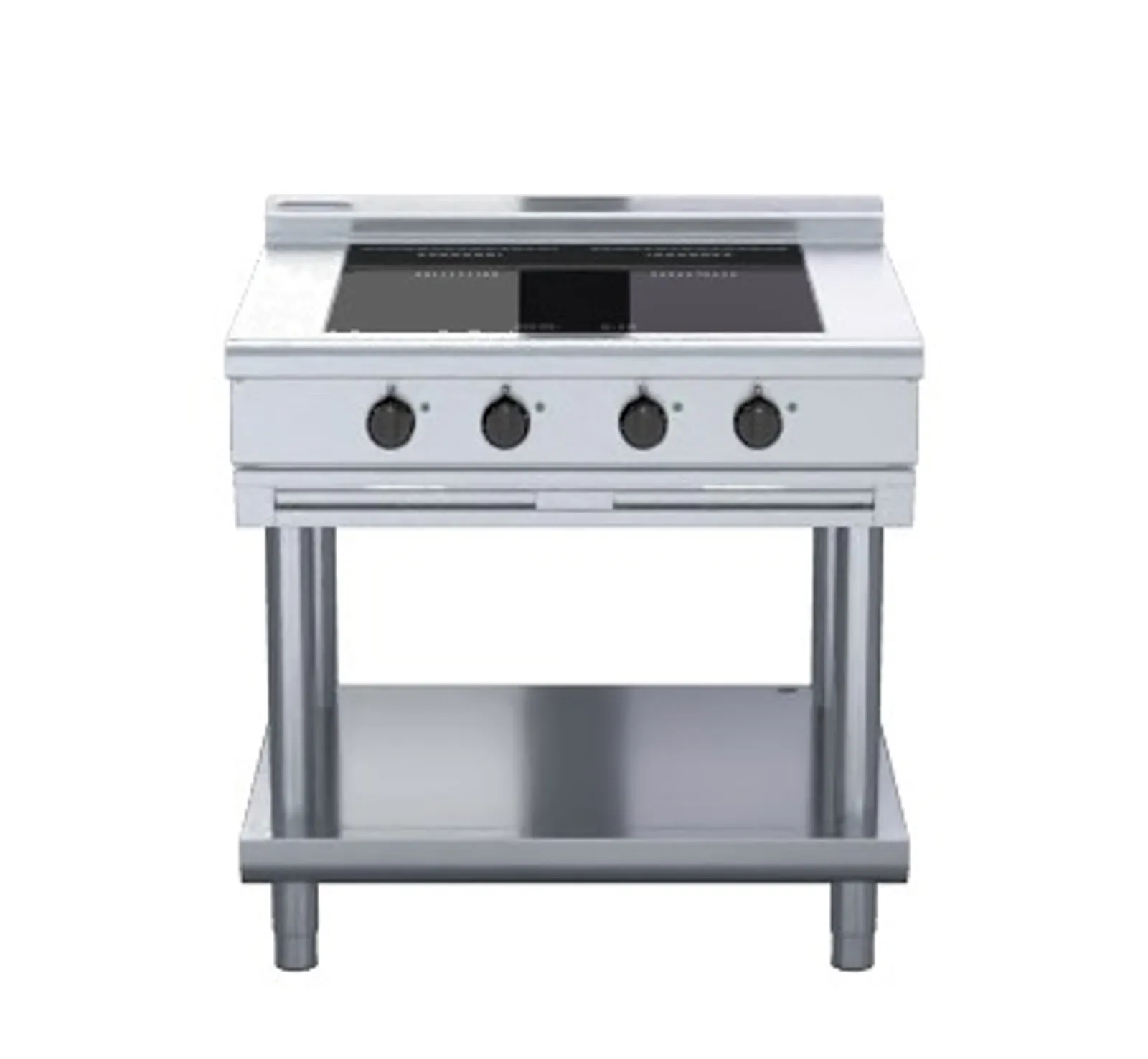 Waldorf 800 INL8400F-LS - 900mm Electric Induction Cooktop Low Back - Leg Stand