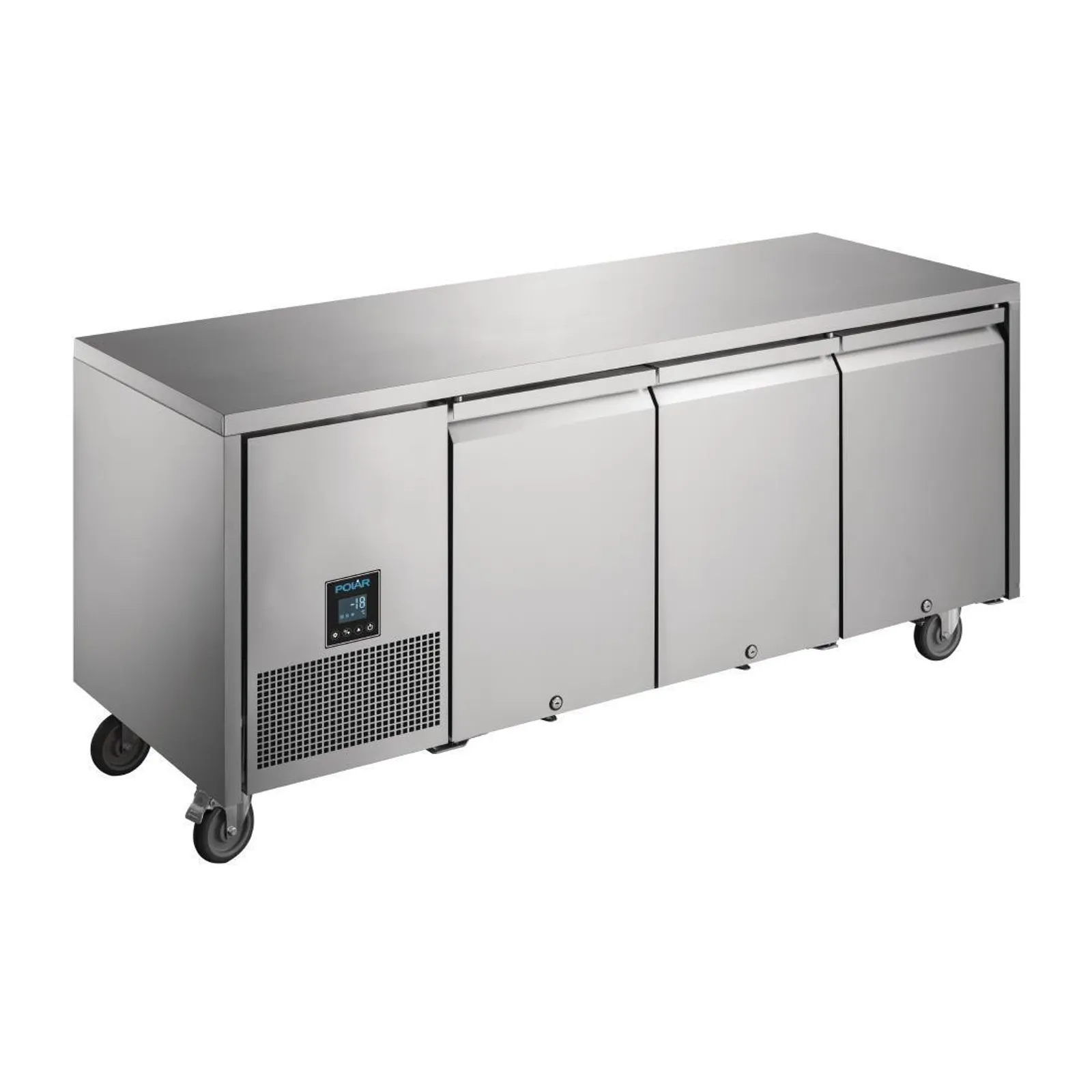 Polar UA008-A U-Series - Premium Triple Door Counter Freezer 420Ltr