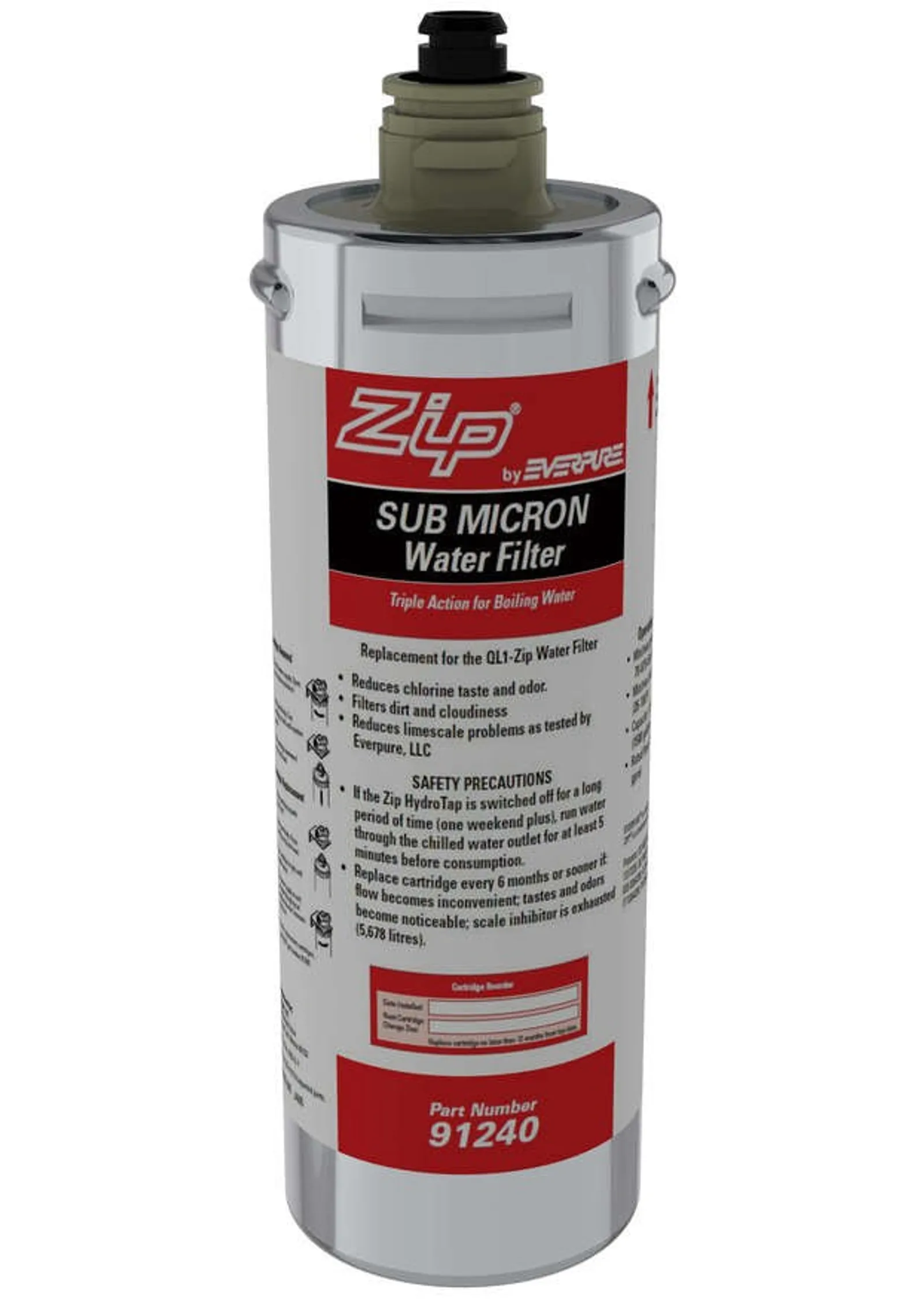 Zip 91240 - Sub-Micron Triple Action Water Filter