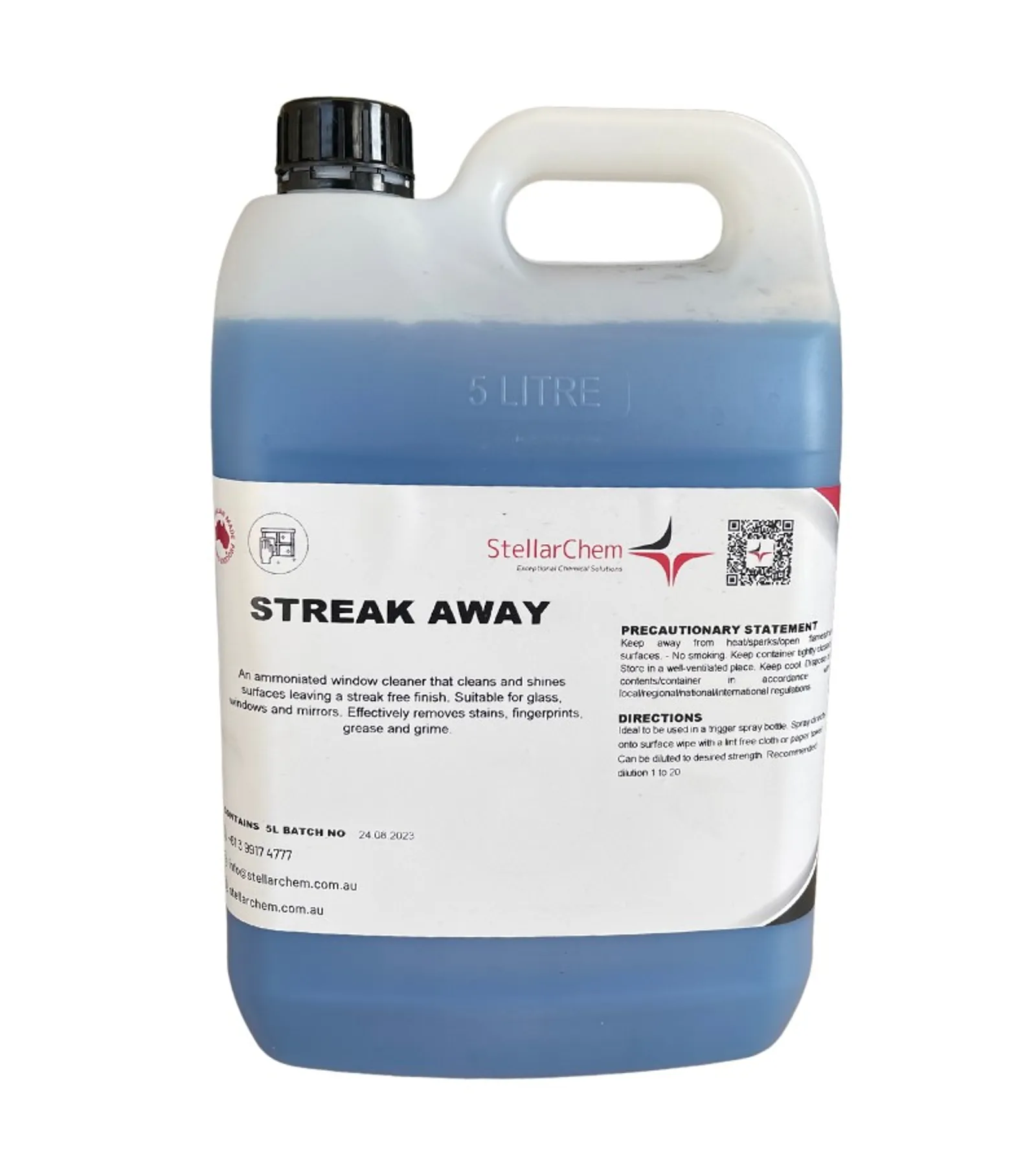 Window Cleaner & Glass Cleaner StellarChem WCISTA5 - Streak Away 5L