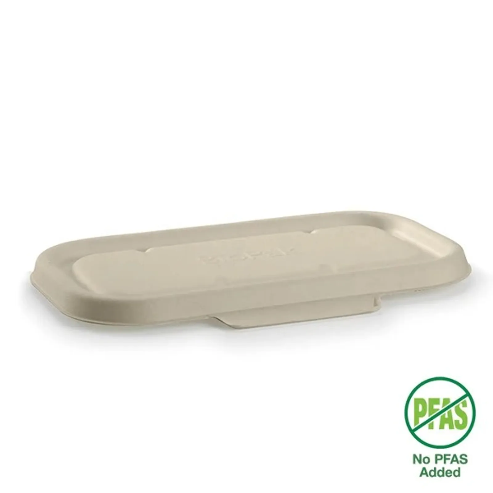 BioPak B-LBL-N - 750 & 1,000ml Natural BioCane Takeaway Lid