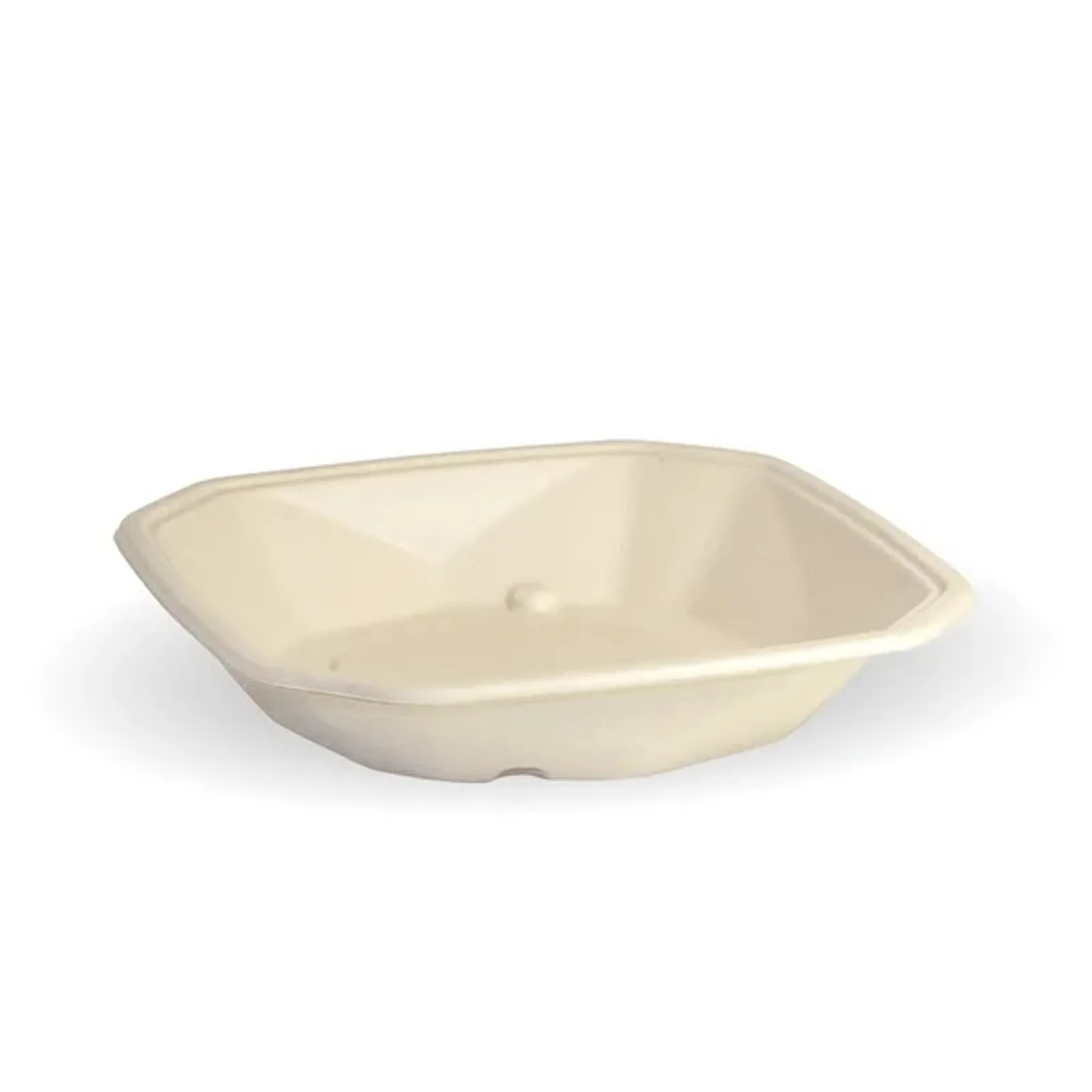 BioPak B-SLB-OCTA-500-N - 500ml Natural Plant Fibre Octa Takeaway Base