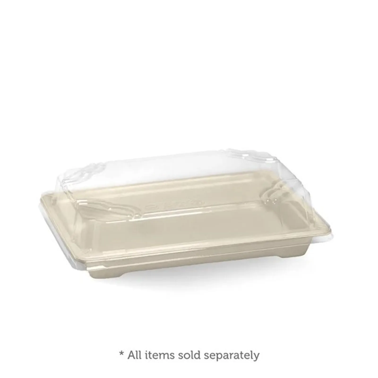 BioPak B-STL-MEDIUM - Medium PLA Sushi Tray Lid