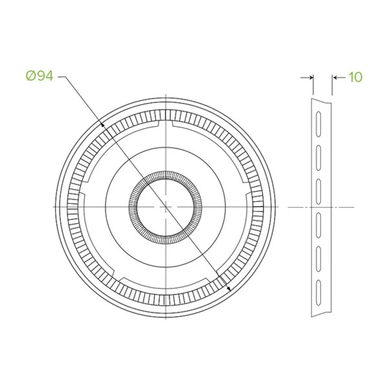 BioPak BSCL-8 - 250ml / 8oz PP BioBowl Lid