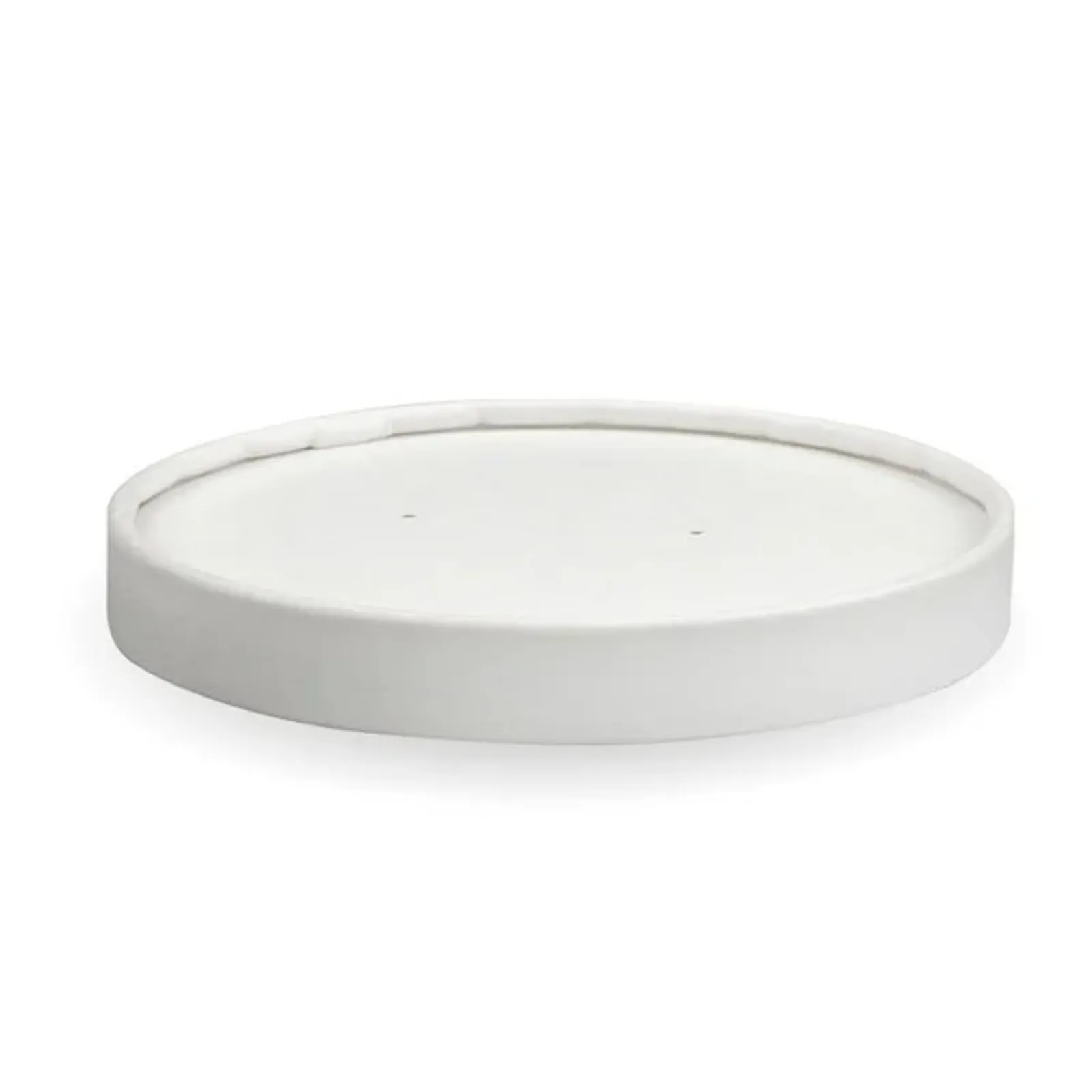 BioPak BSCL-12PAPER - 430-950ml / 12-32oz White Paper BioBowl Lid
