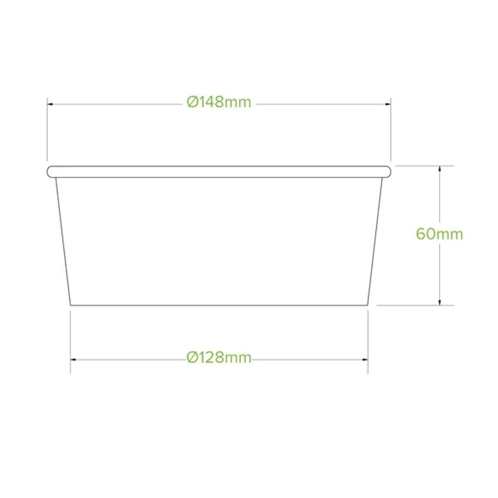 BioPak BB-BL-MEDIUM - 750ml Medium Kraft BioBowl