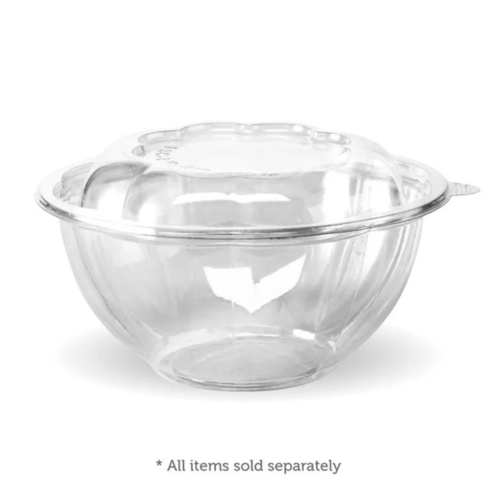 BioPak CF-SB-32-V2 - 1,080ml / 32oz Clear Salad BioBowl