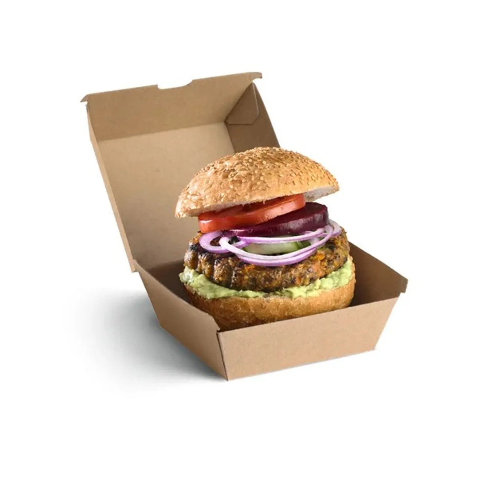 BioPak BB-BURGER BOX - Burger BioBoard Box
