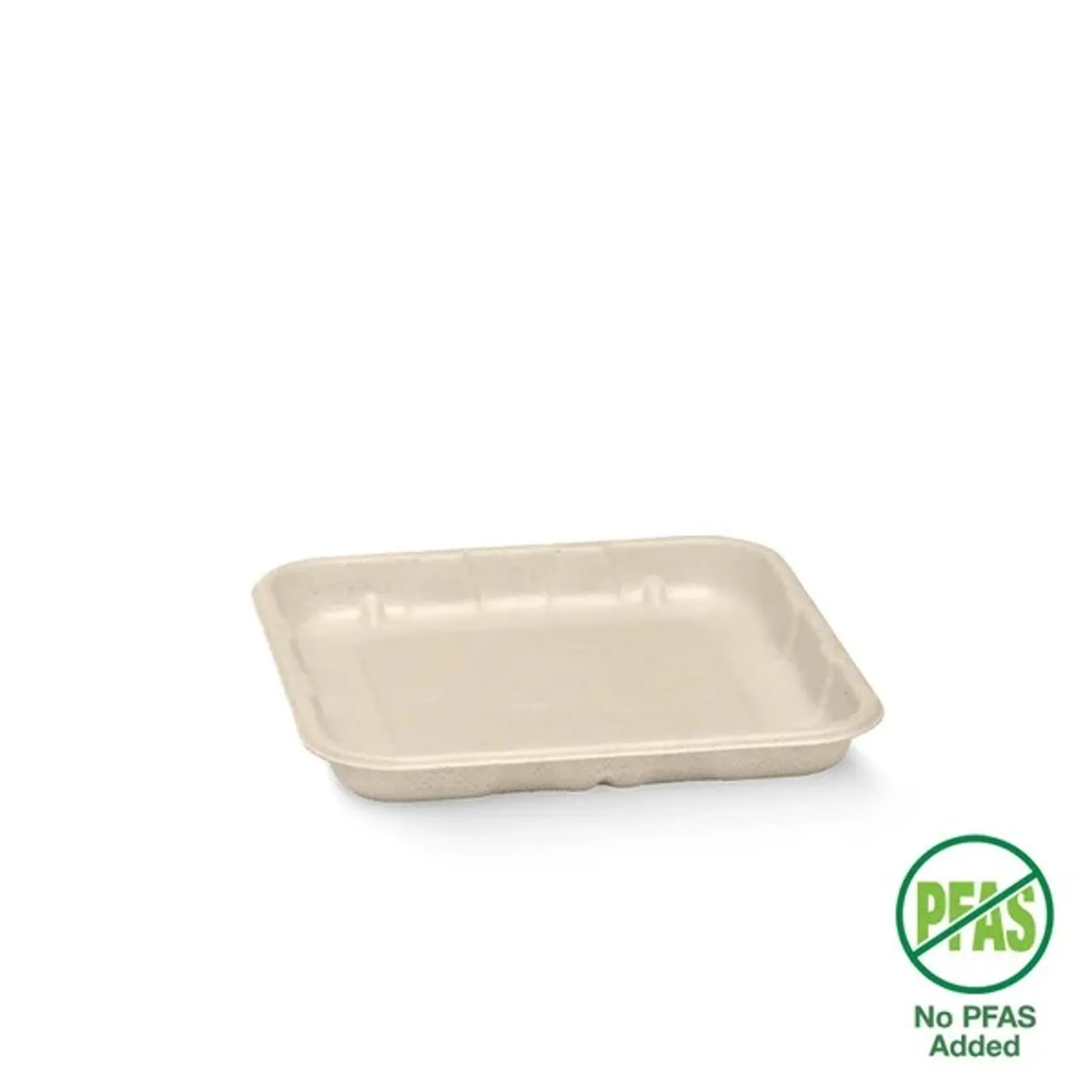 BioPak B-TRAY-5X5 - 14x14x2cm / 5x5" Plant Fibre Produce Tray