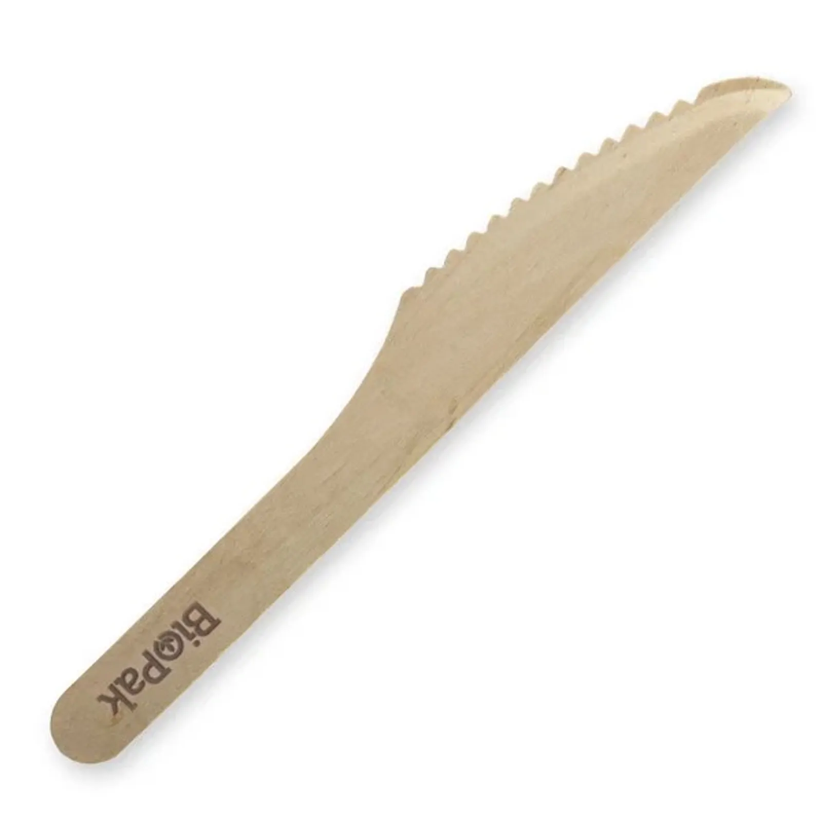 BioPak HY-16K-COATED - 16cm Coated Wood Knife