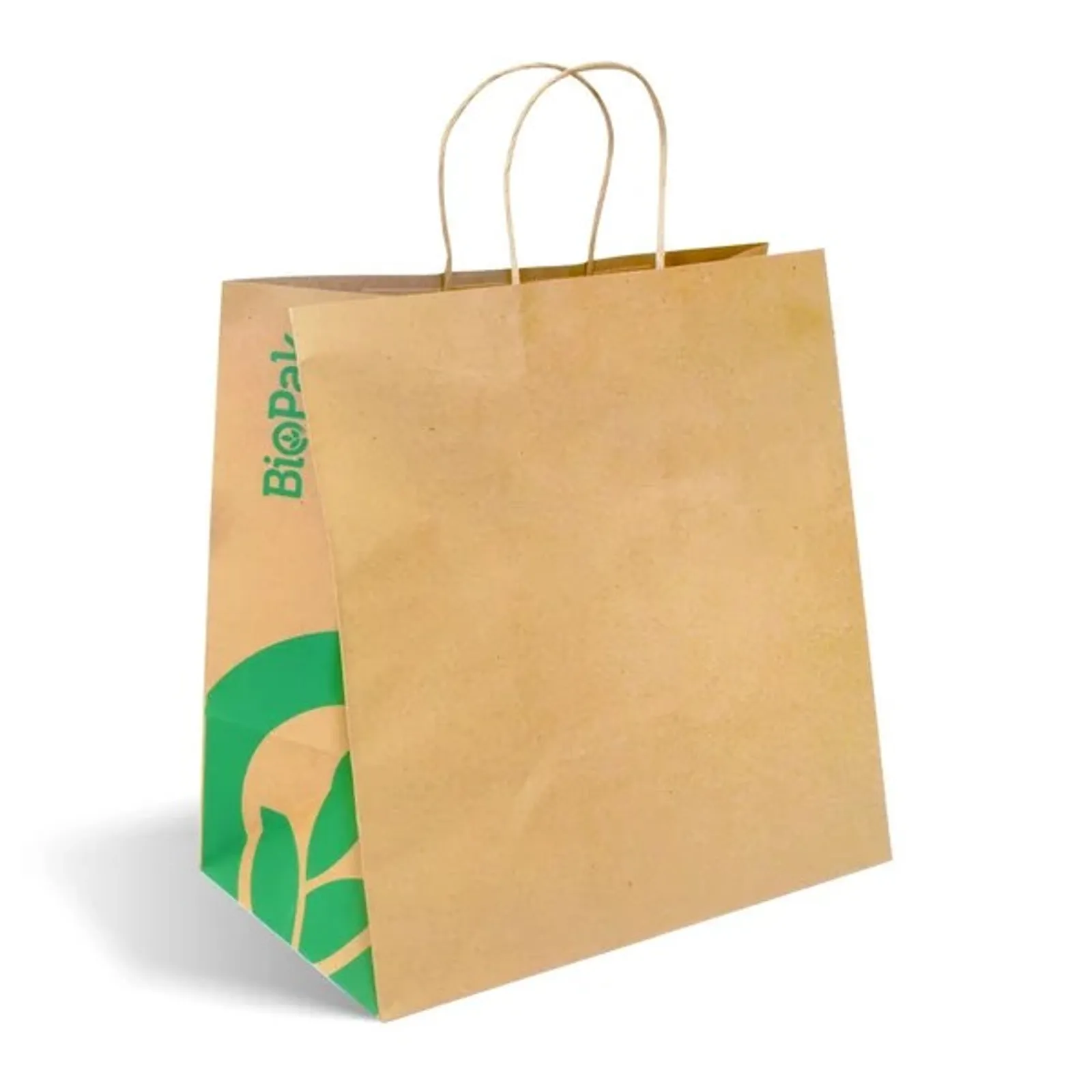 BioPak BAG-TA-T-JUMBO - Jumbo Twist Handle Kraft Paper Bag
