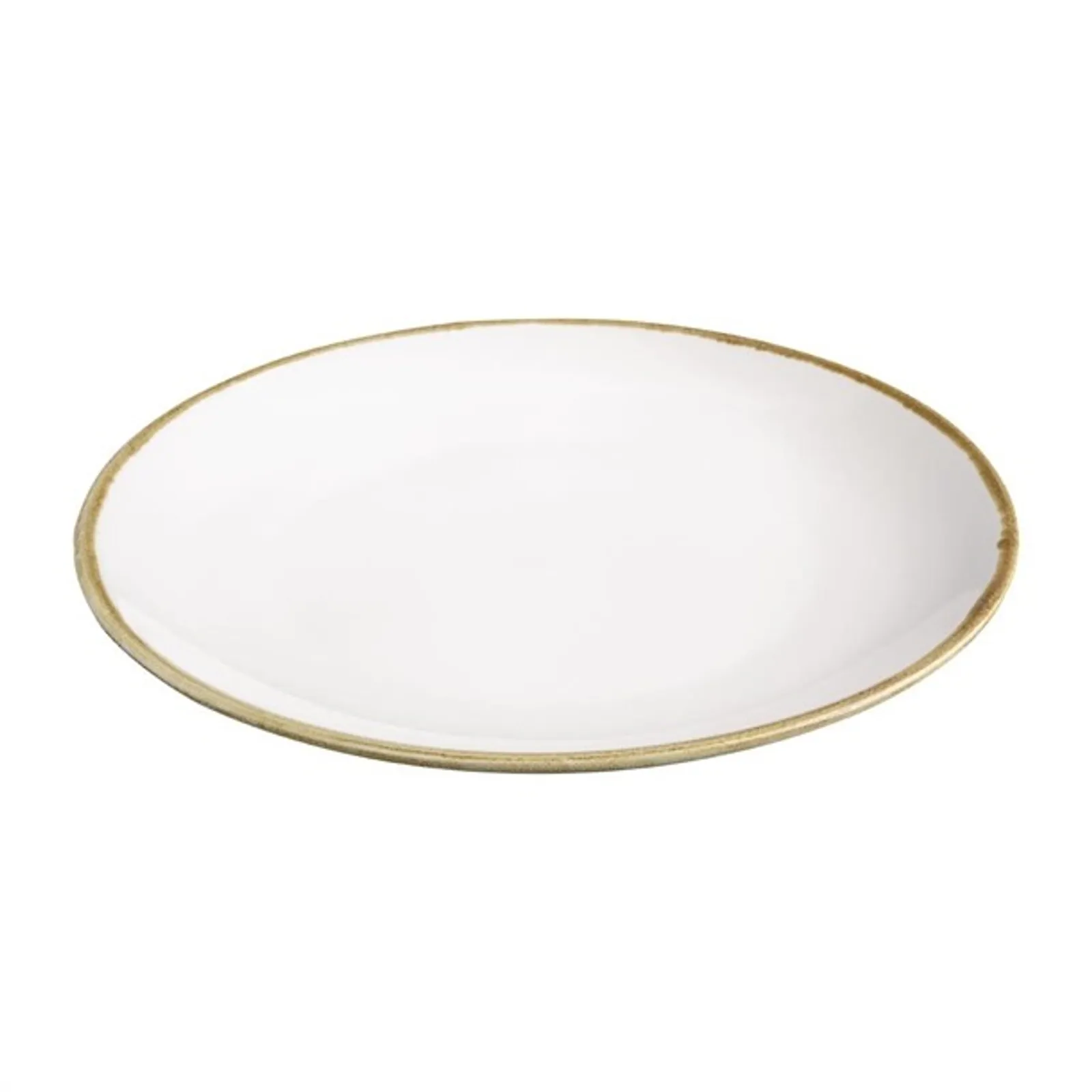 Olympia FB997 - Olympia Kiln Chalk Round Coupe Plate - 280mm 11" (Box 4)