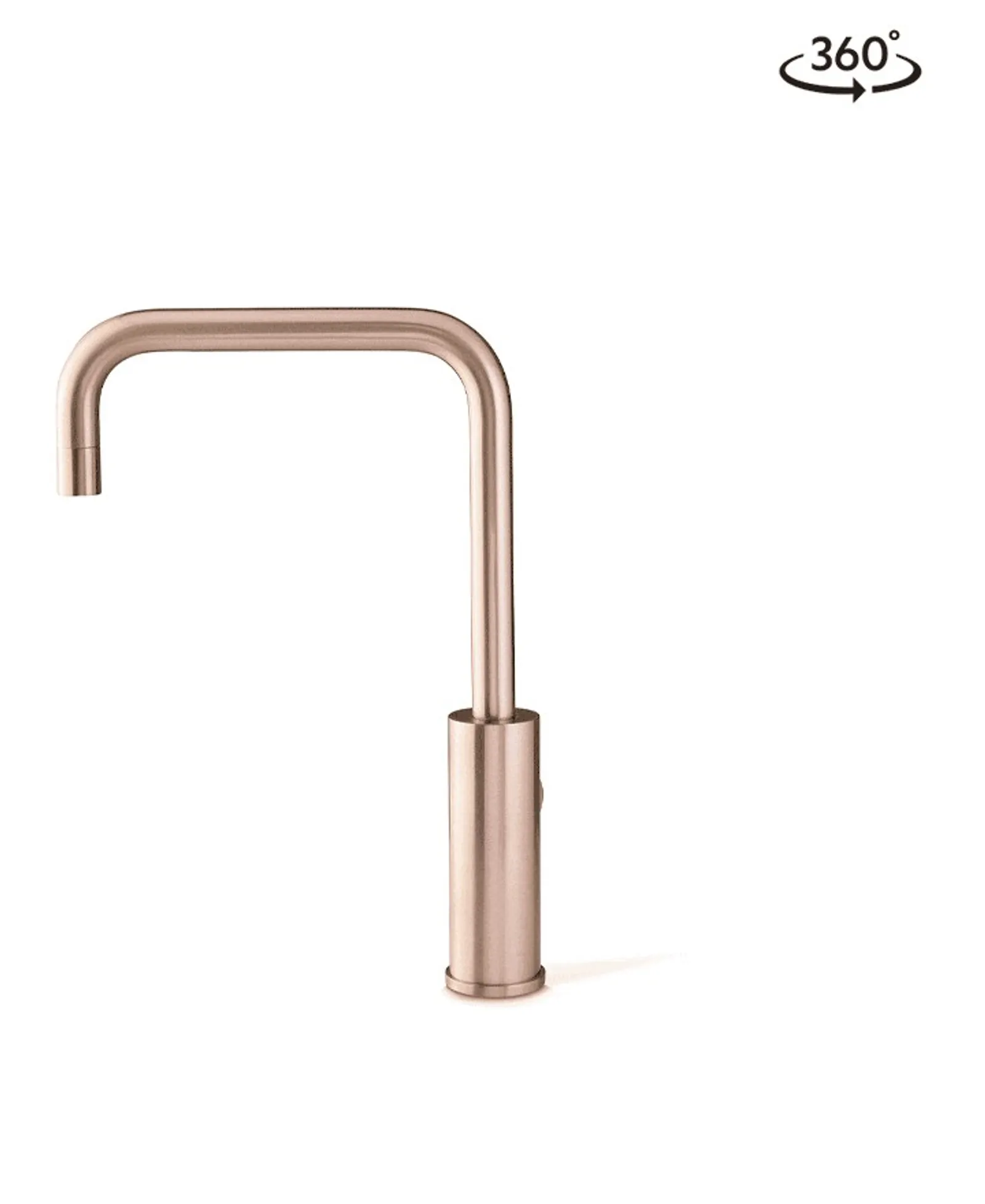 Zip 94279 - Cube Mixer Tap Mains Brushed Rose Gold