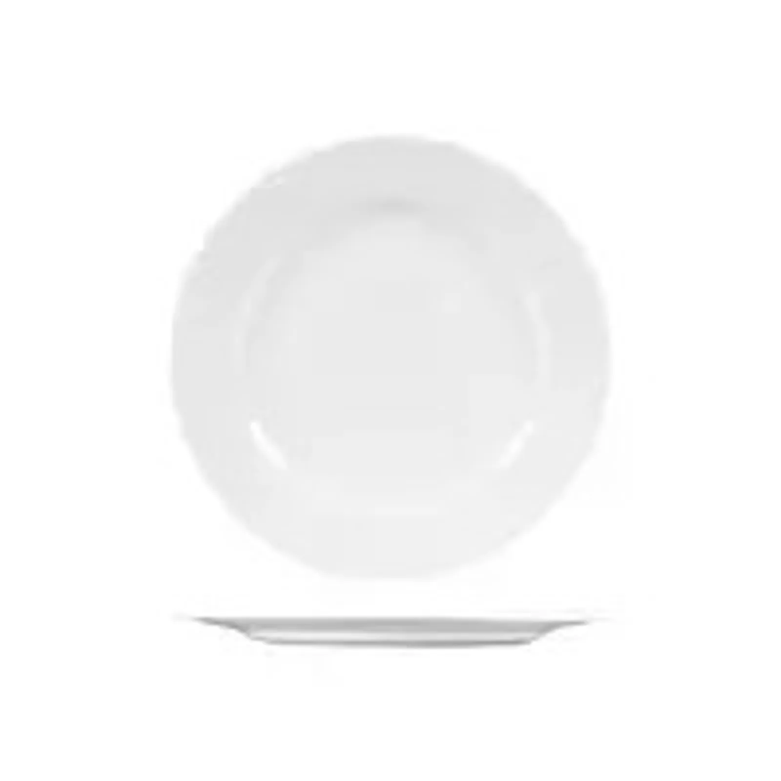 Churchill 9932411 Isla White - Round Wide Rim Plate 276mm
