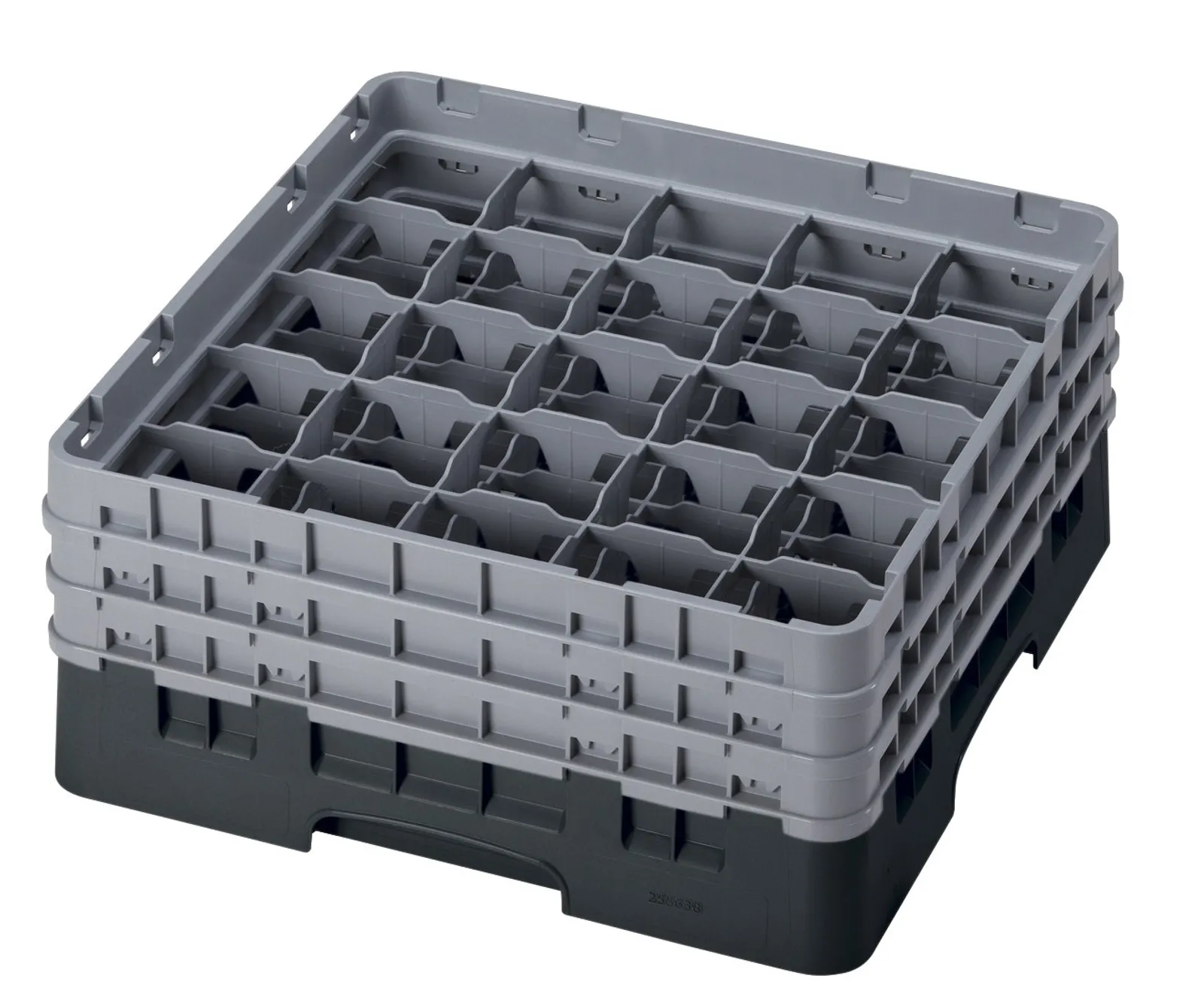 Cambro 25S638 - Glass Racks Full Size w/ 3 Extender - 25 Compartment