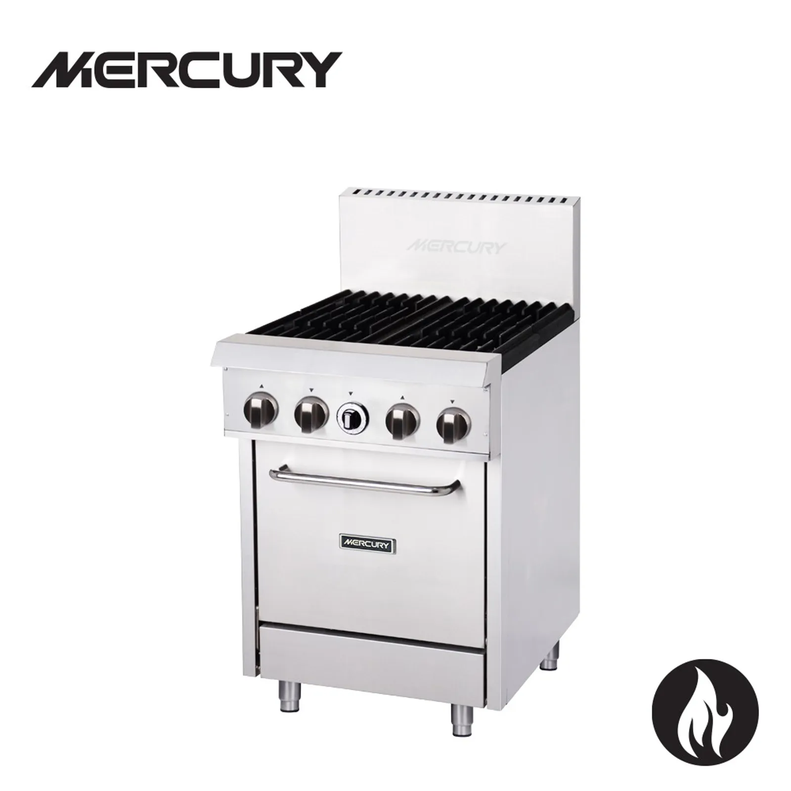 Mercury M24S-4F - 4 Burners Static Gas Oven Range