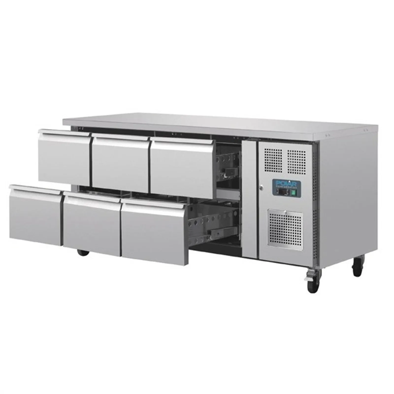 Polar DA548-A U-Series - 6 Drawer Gastronorm Counter Fridge