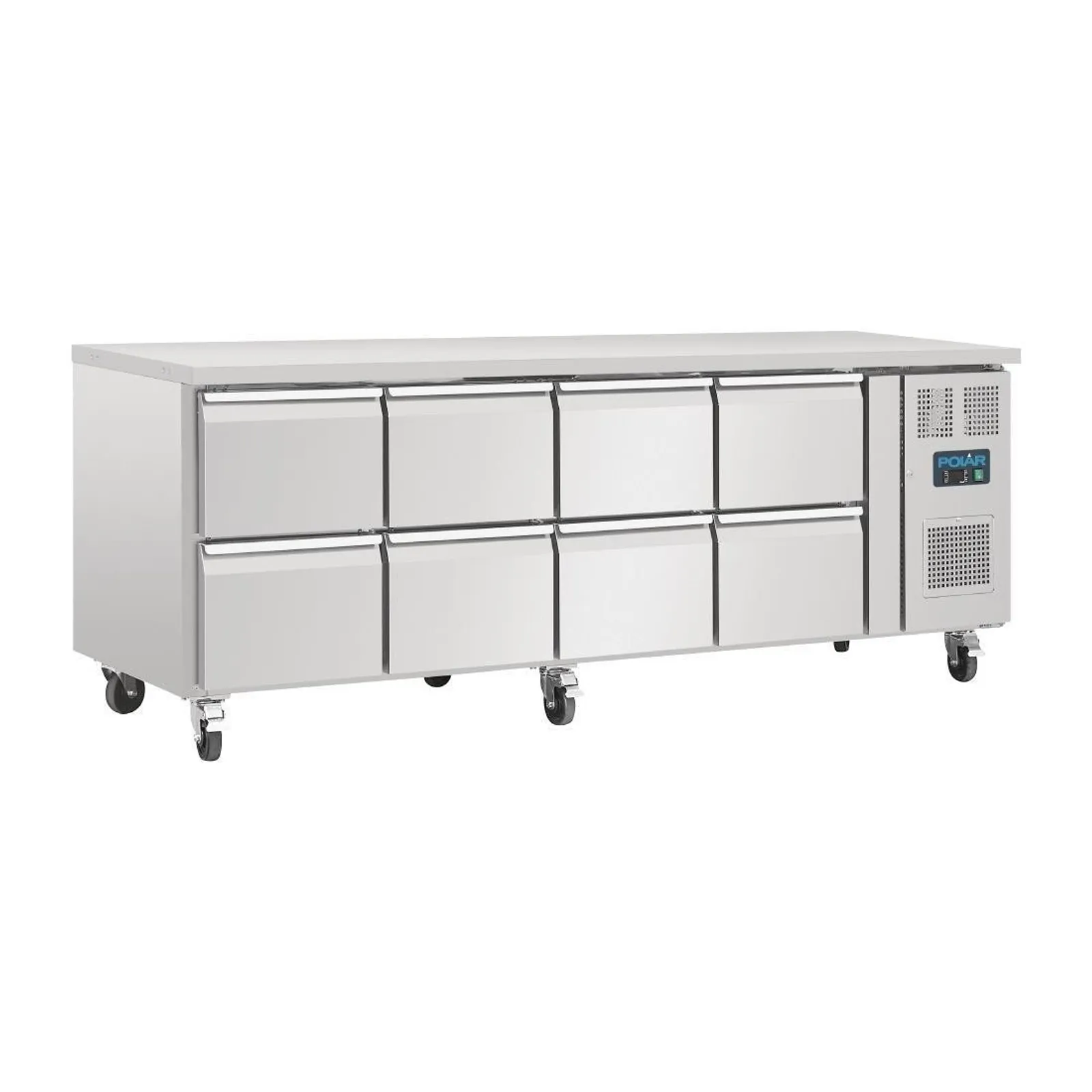 Polar DA549-A U-Series - 8 Drawer Gastronorm Counter Fridge