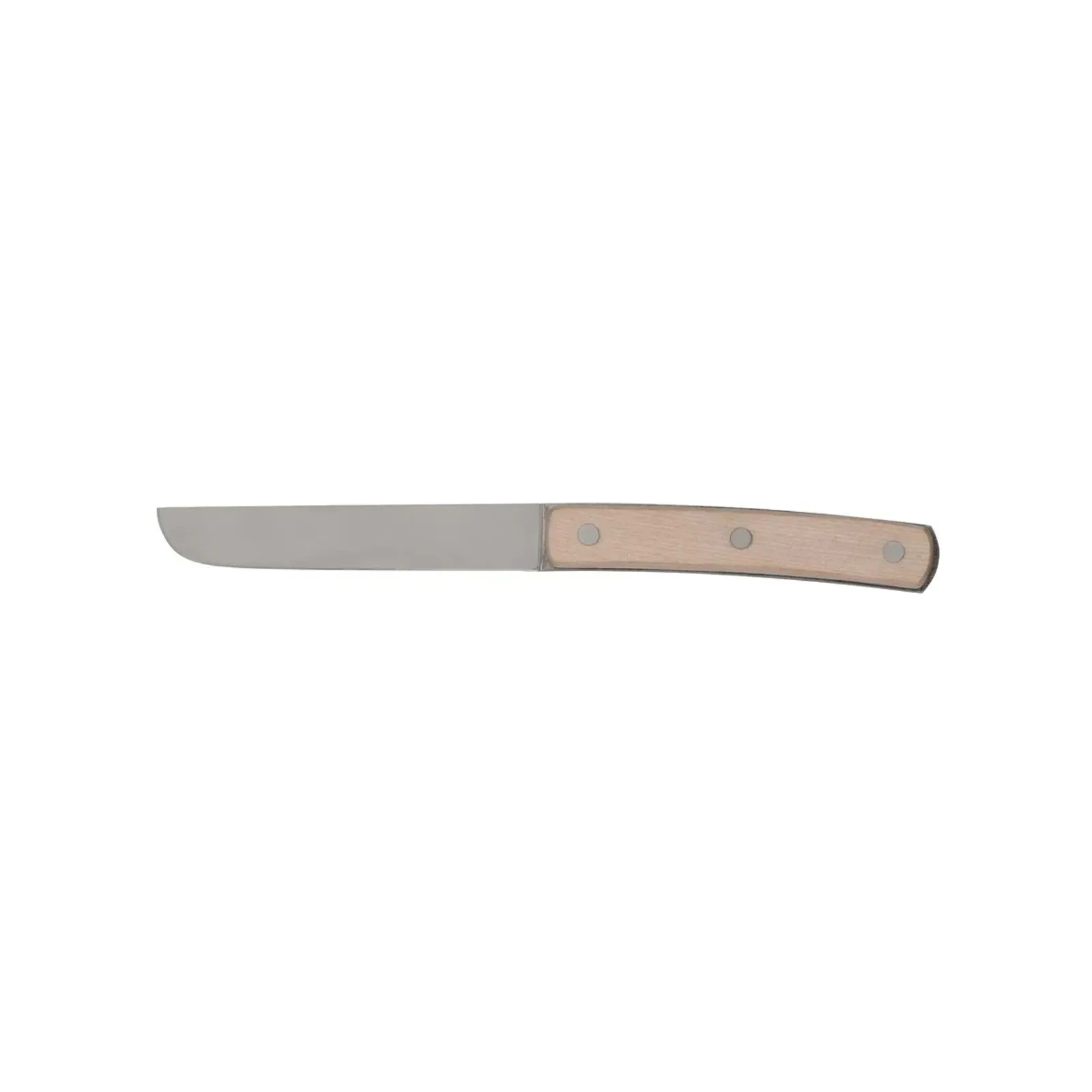 Tablekraft 20645 - Steak Knives Stonewash Wood Handle Curved Tip 235mm