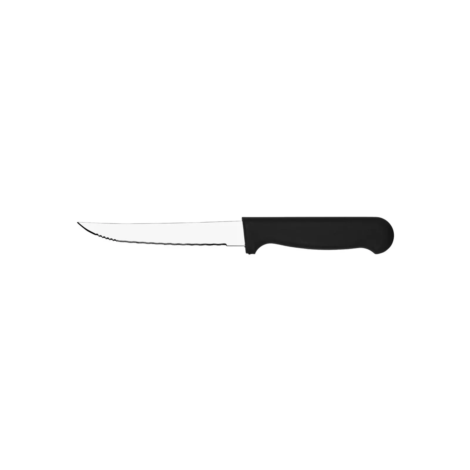 Tablekraft 20640 - Steak Knives Black Plastic Handle Pointed Tip 223mm