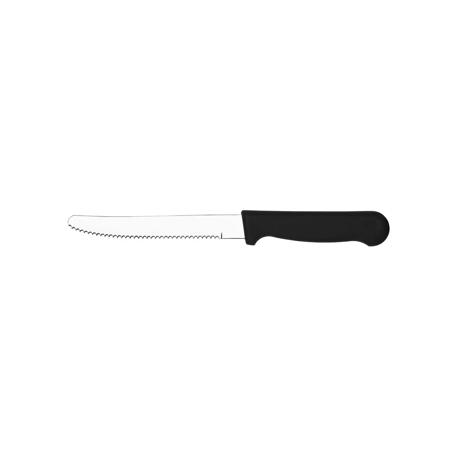 Tablekraft 20642 - Steak Knife Black Plastic Handle Round Tip 253mm