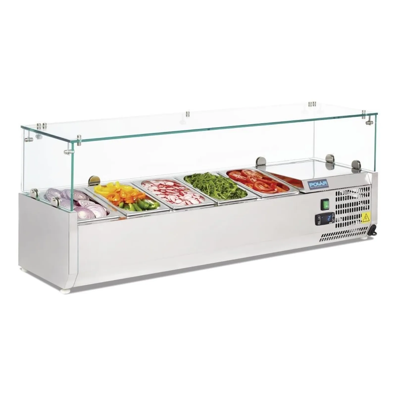 Polar G608-A G-Series - Countertop Prep Fridge 5x 1/4GN