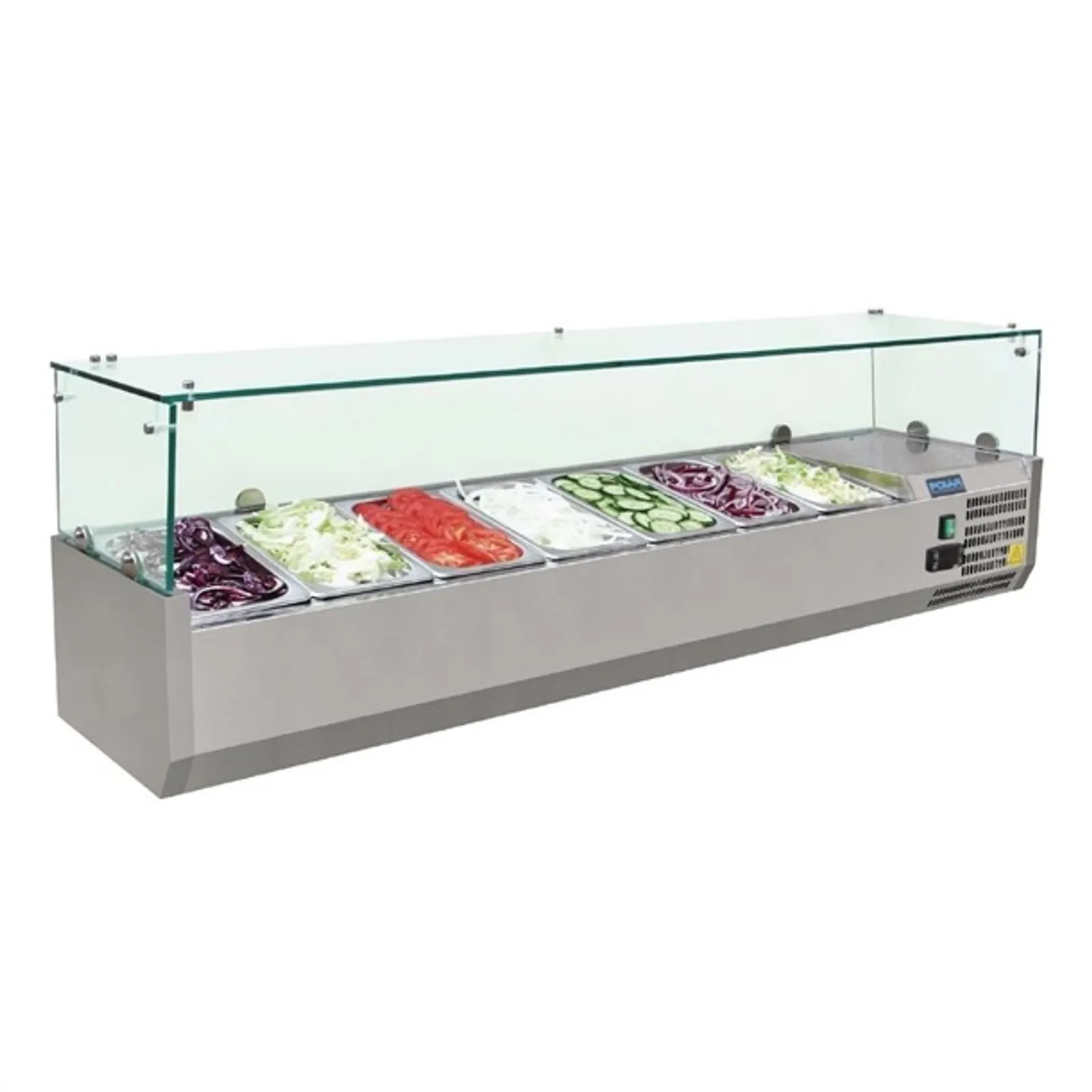 Polar G609-A G-Series - Countertop Prep Fridge 7x 1/4GN