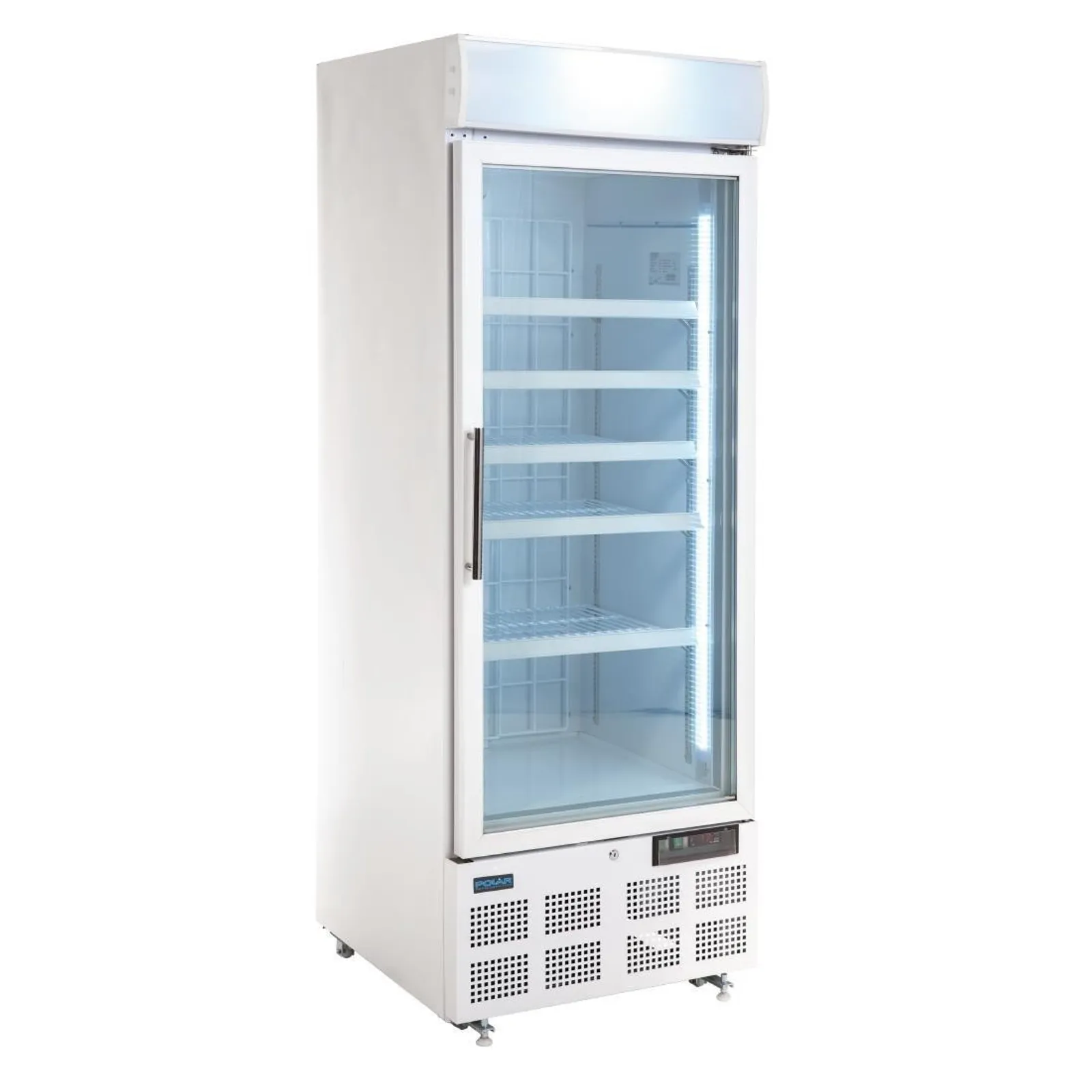 Polar GH506-A G-Series - Upright Display Freezer 412Ltr White