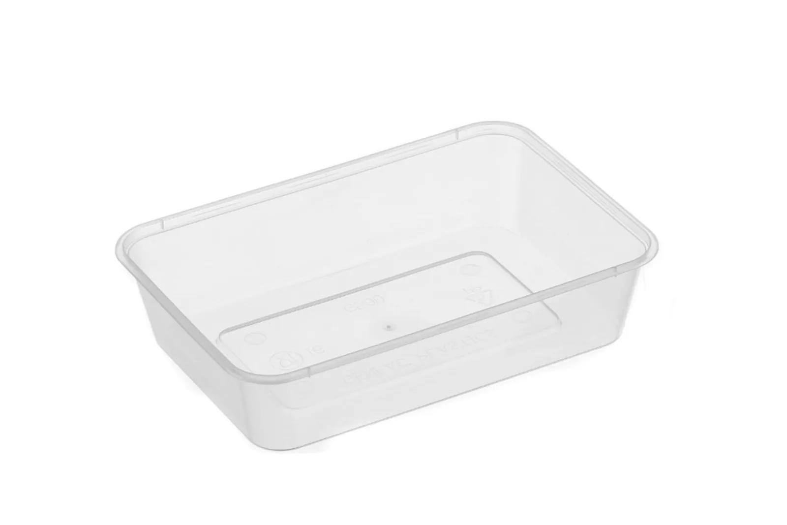 GenFac CONG500 - 500ml Rectangular Container Natural (500pcs)
