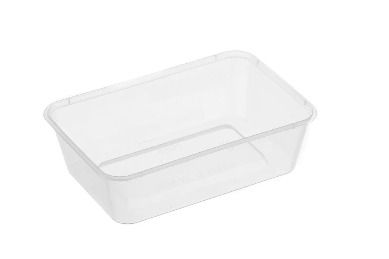 GenFac CONG650 - 650ml Rectangular Container Natural (500pcs)