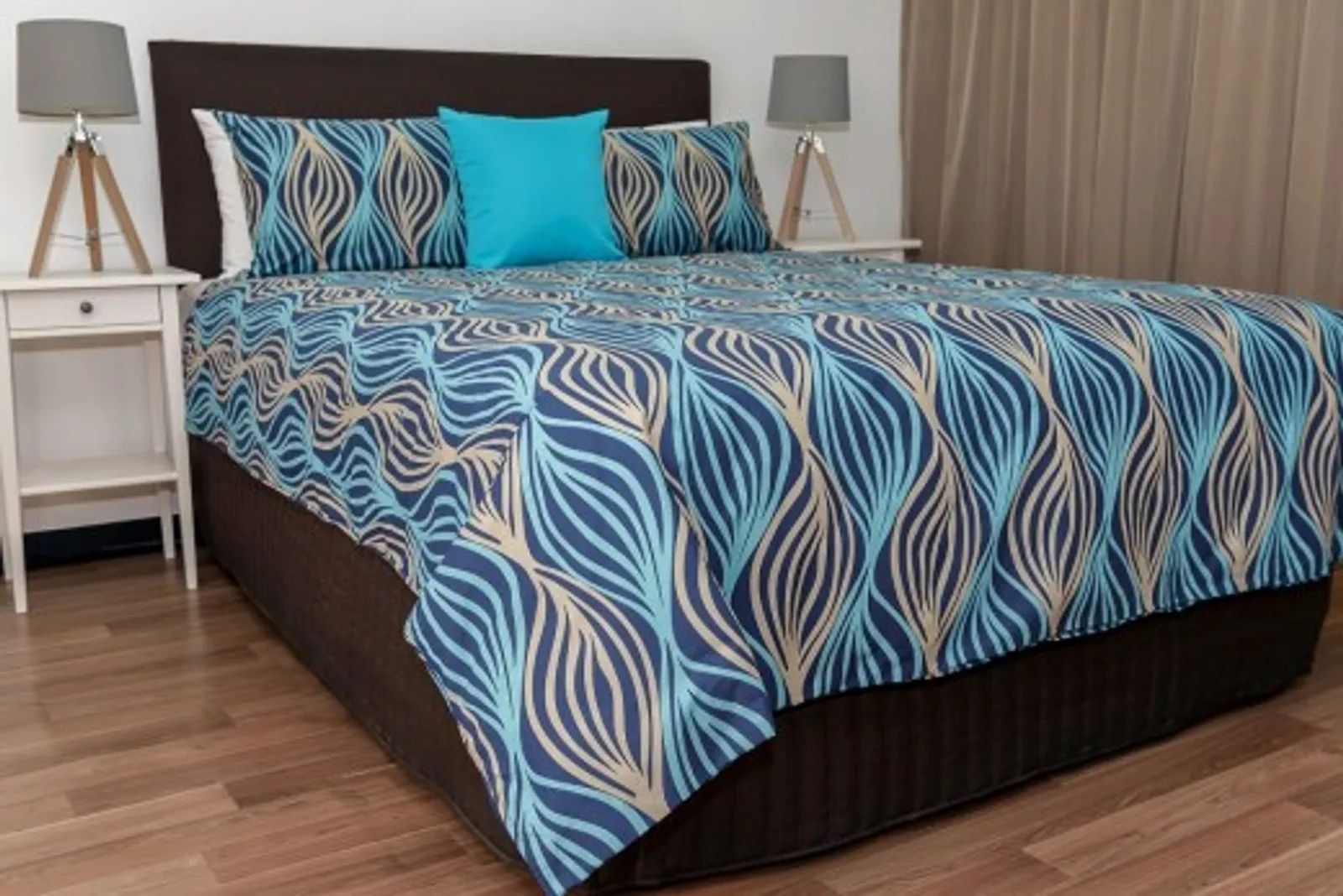 Alliance 36512 - Quilt Cover Set Byron Ocean QB 210x220