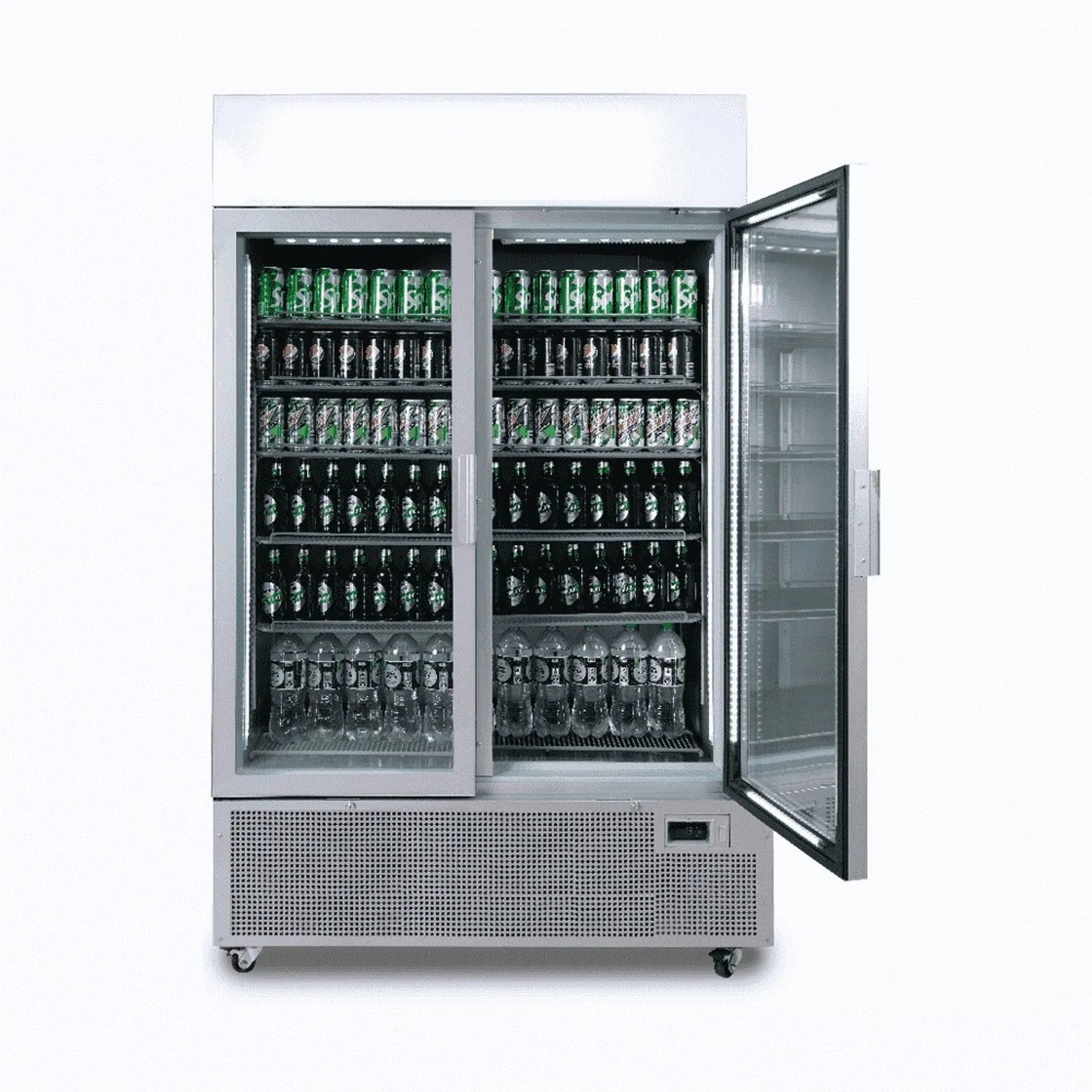 Bromic GM1100LS-NR - 2 Door Upright Display Fridge 1082L