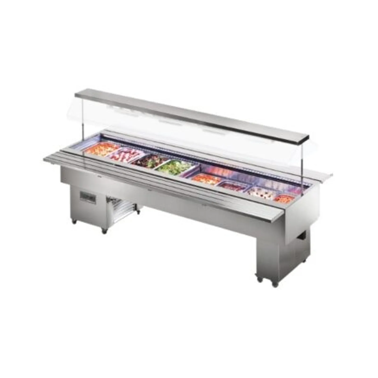 Tecfrigo Isola 8 VT Inox - Mobile Salad Bar 2860mm