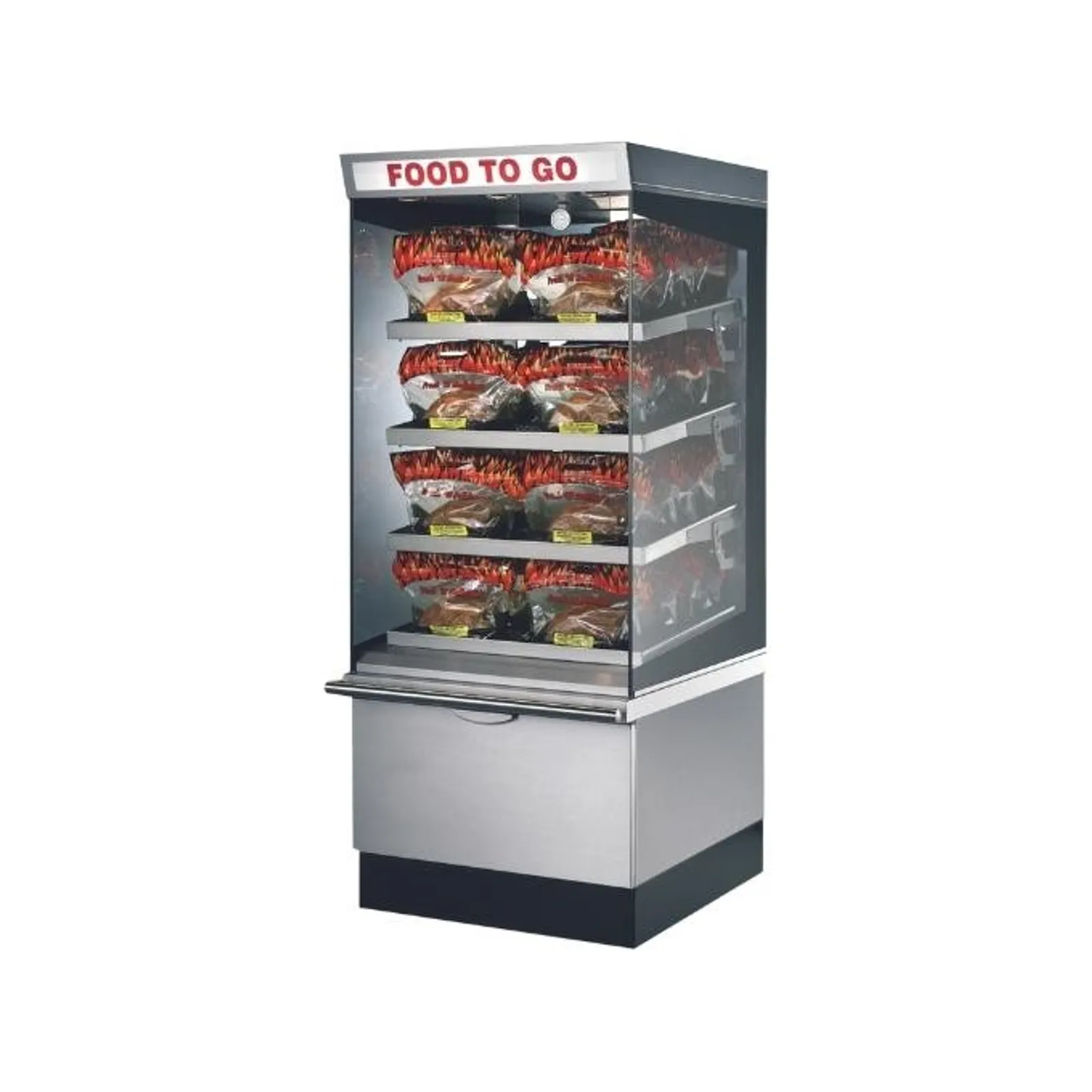 Ubert Quick Serve QS3 - Upright 4-level Hot Food Display 1430mm