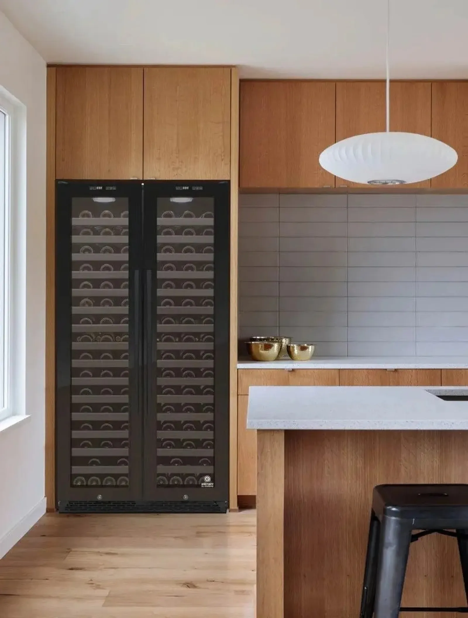 Vinotemp EL-36TD180 - 36-Inch Double Door Wine Cooler