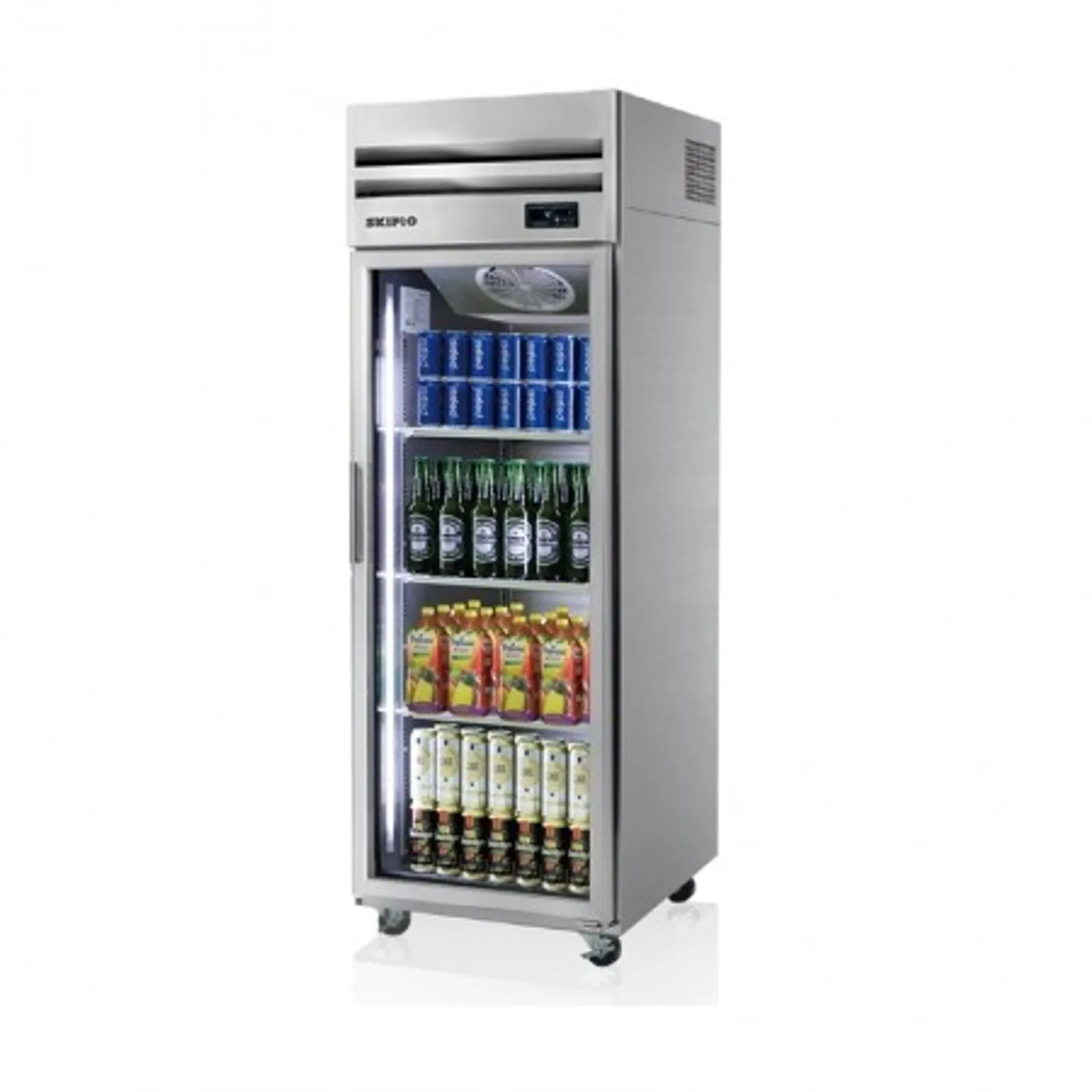 Skipio SRT25-1G - 1 Glass Door Reach-In Fridge