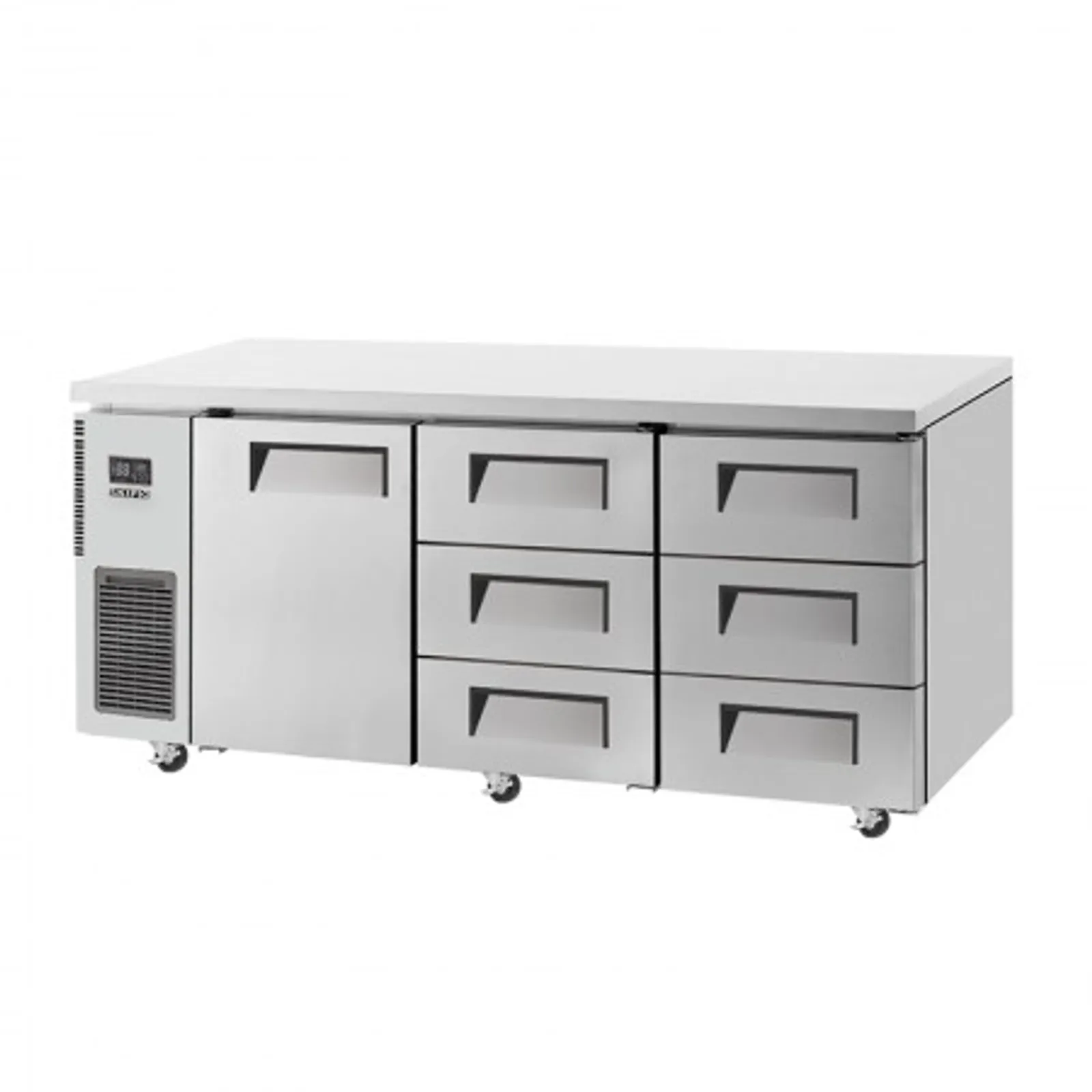 Skipio SUR18-3D-6 - 1 Door & 6 Drawer Under Counter Fridge 1800mm
